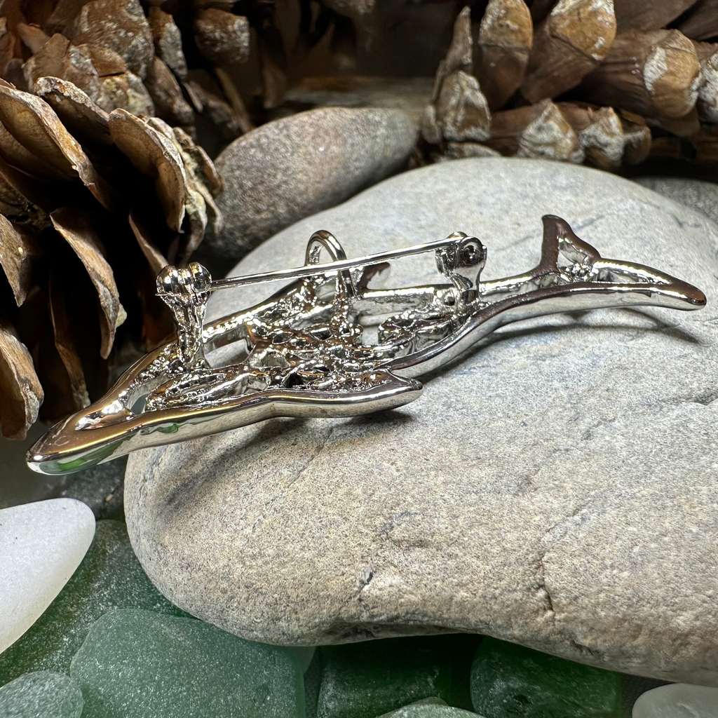 Nehalennia Celtic Dolphin Brooch for Women
