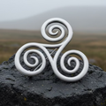 Vesunna Large Celtic Spiral Brooch