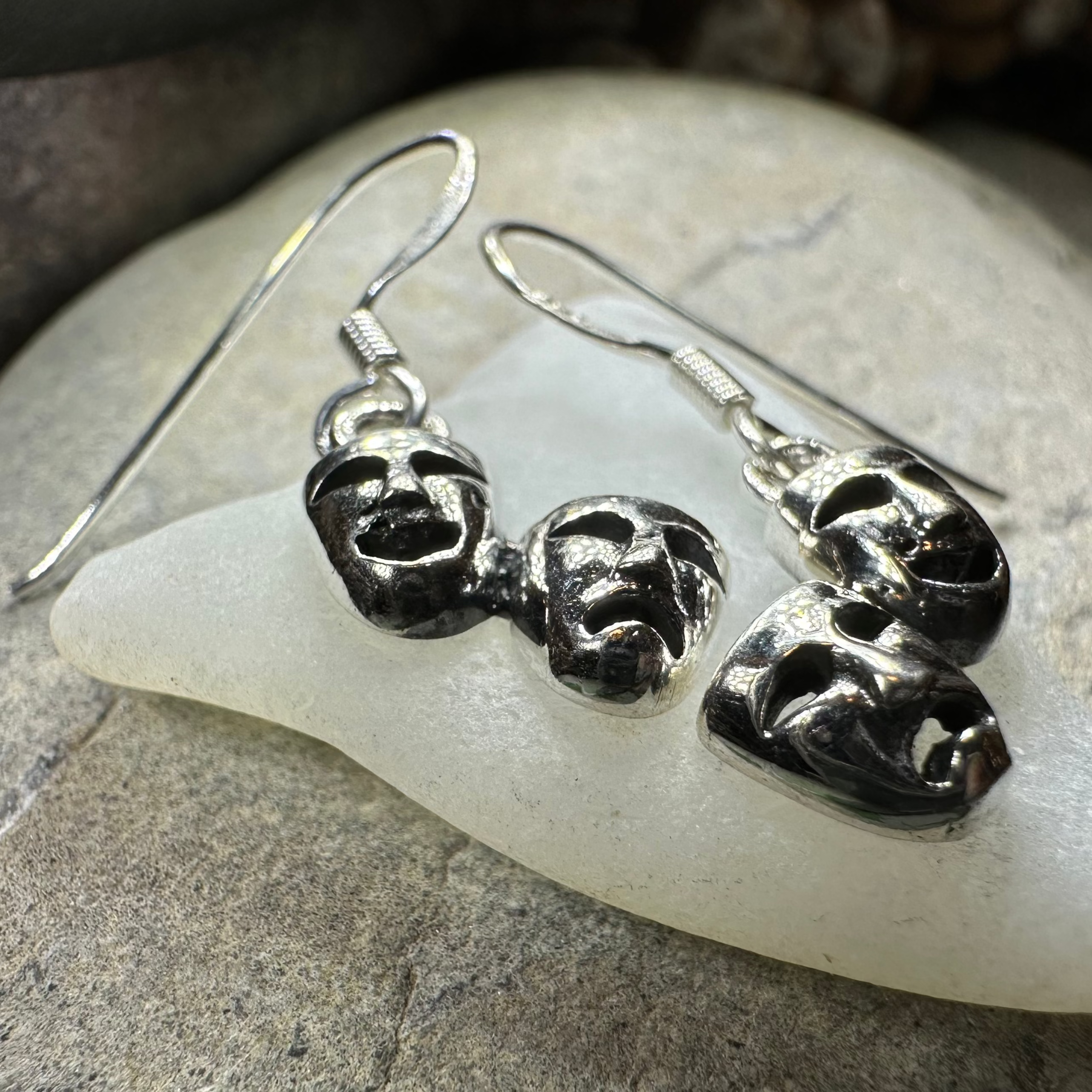 Theater Mask Earrings
