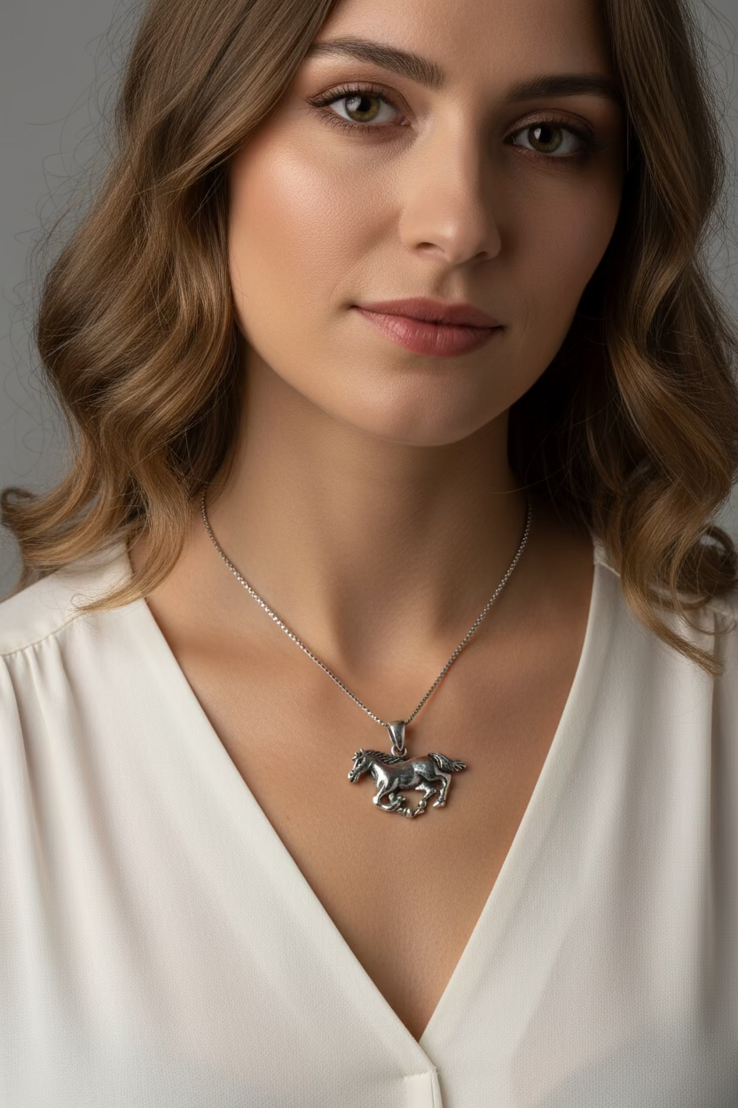 Windrider Horse Necklace