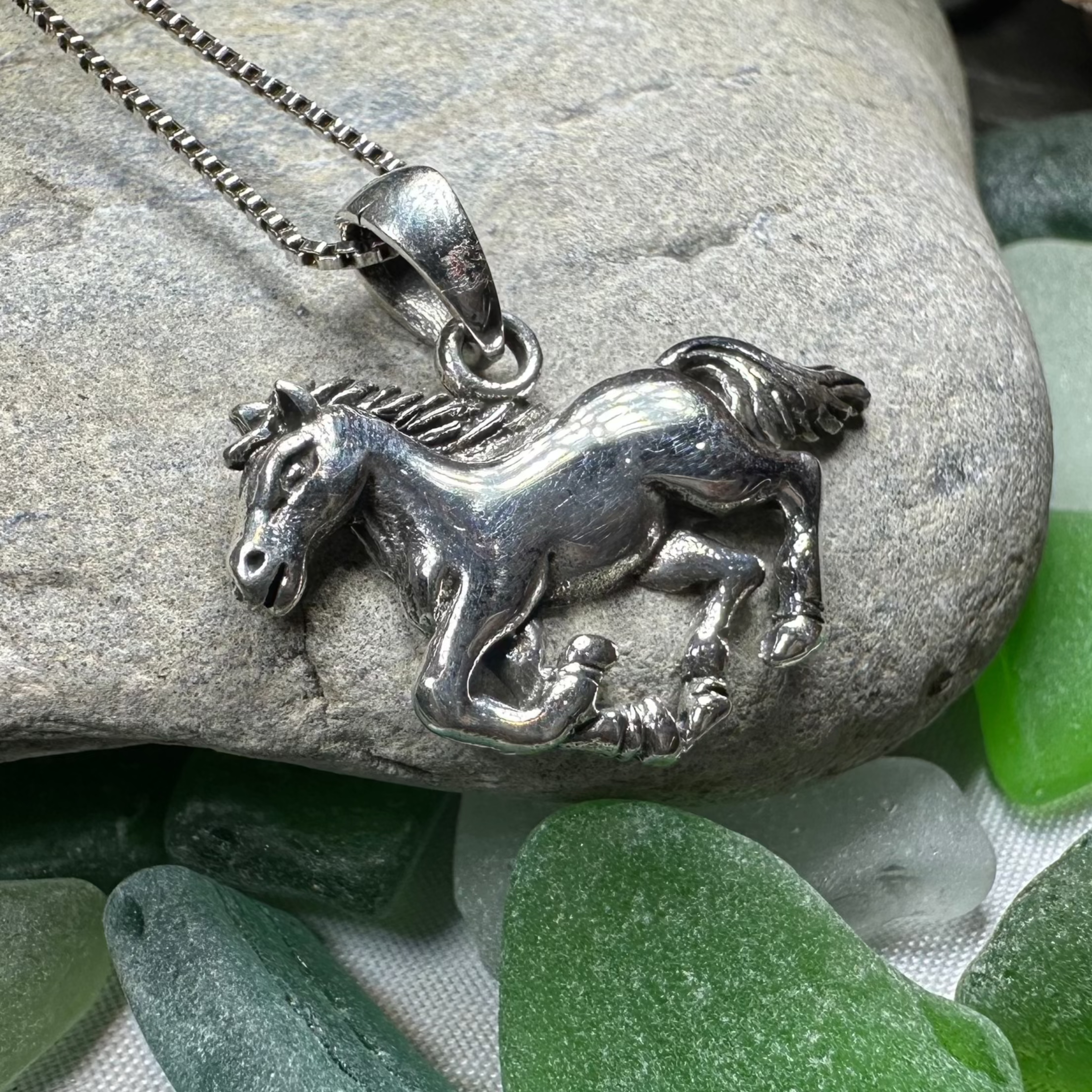 Windrider Horse Necklace