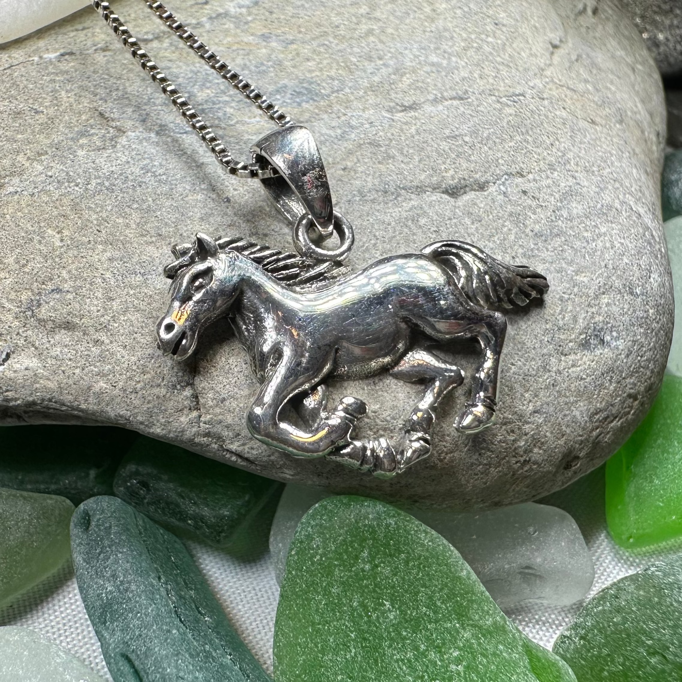 Windrider Horse Necklace