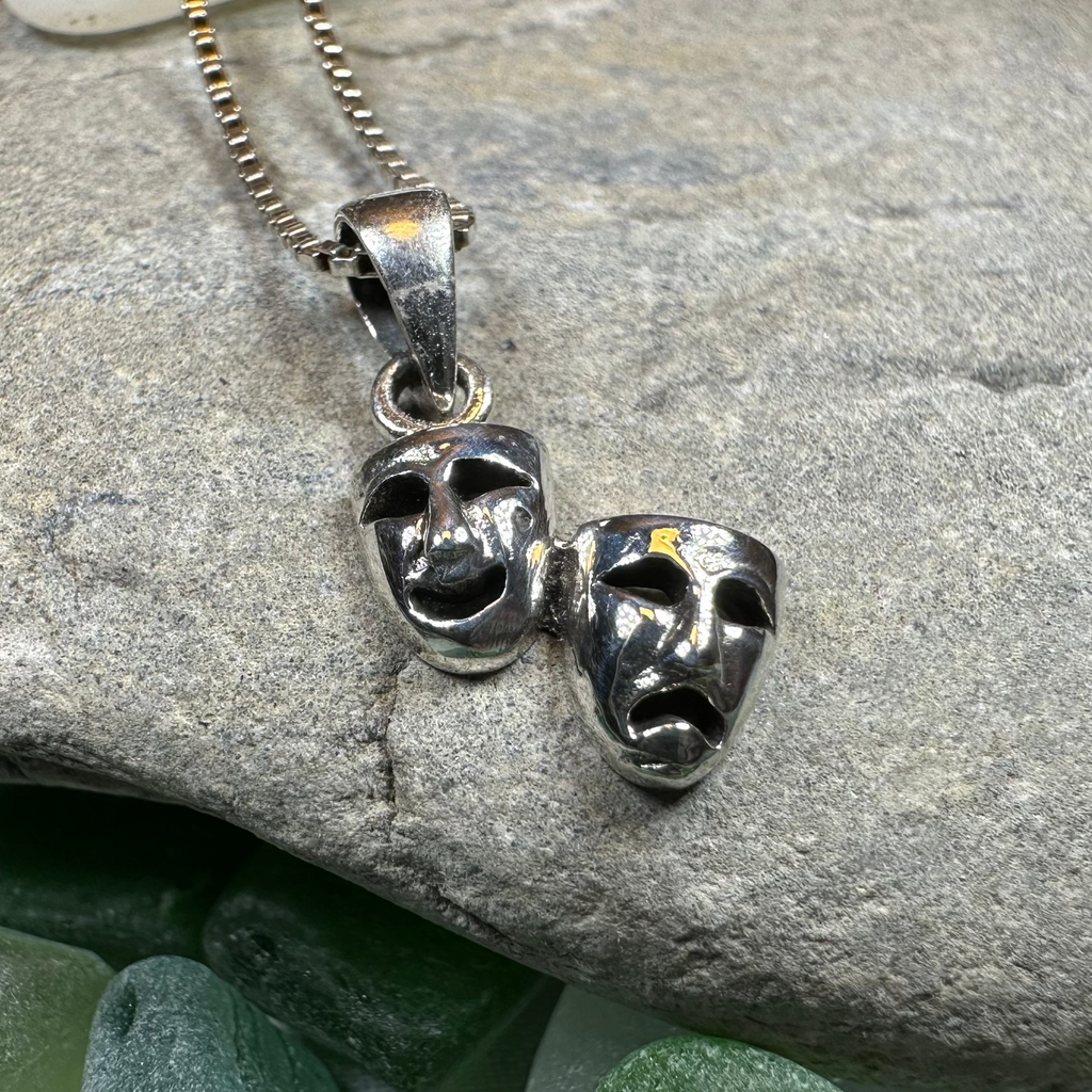 Theater Mask Necklace