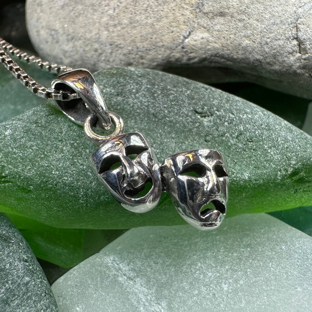 Theater Mask Necklace