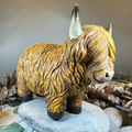 Chubby Highland Cow Figurine