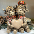 Tartan Lovers Highland Cow Figurine