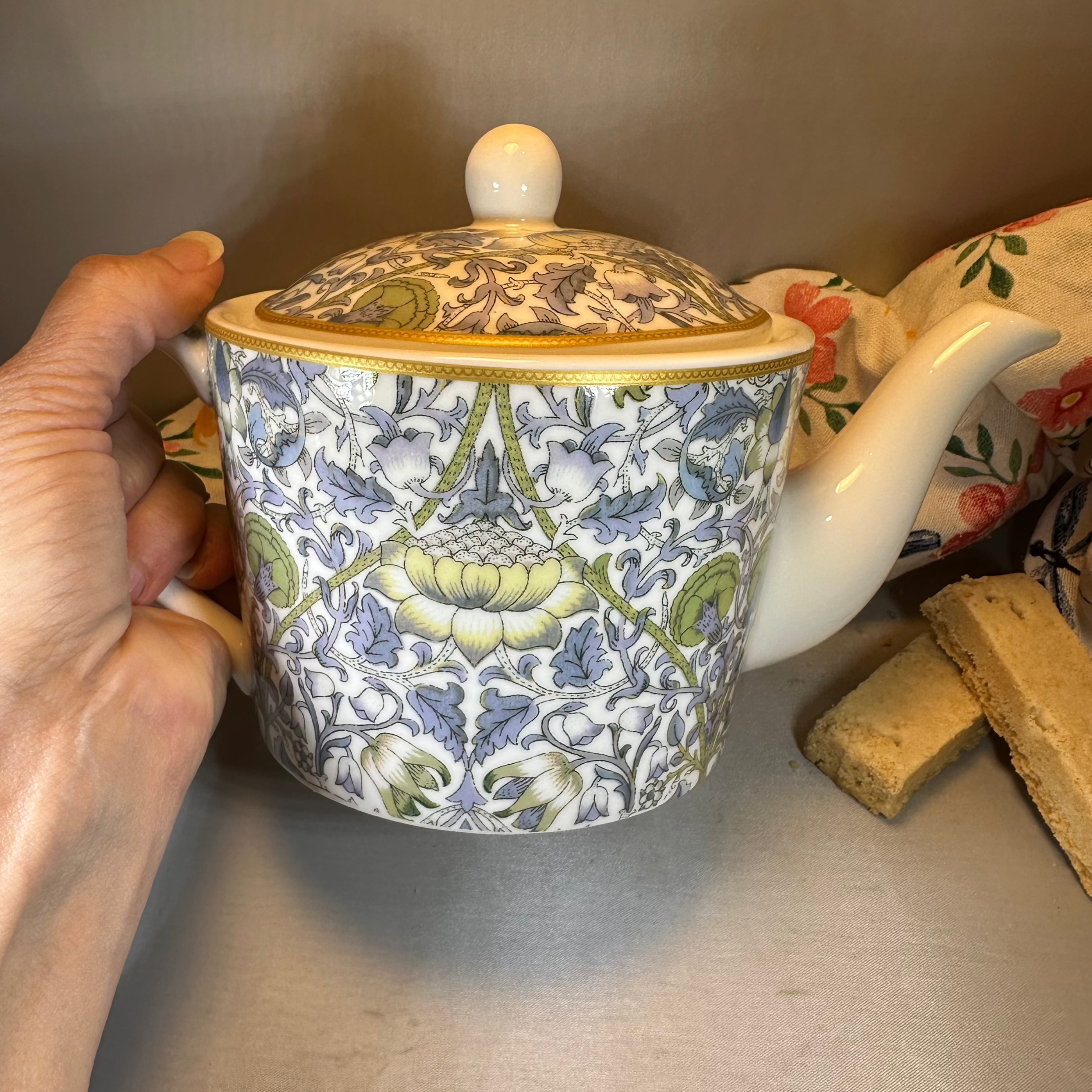 William Morris Lodden Fine China Teapot