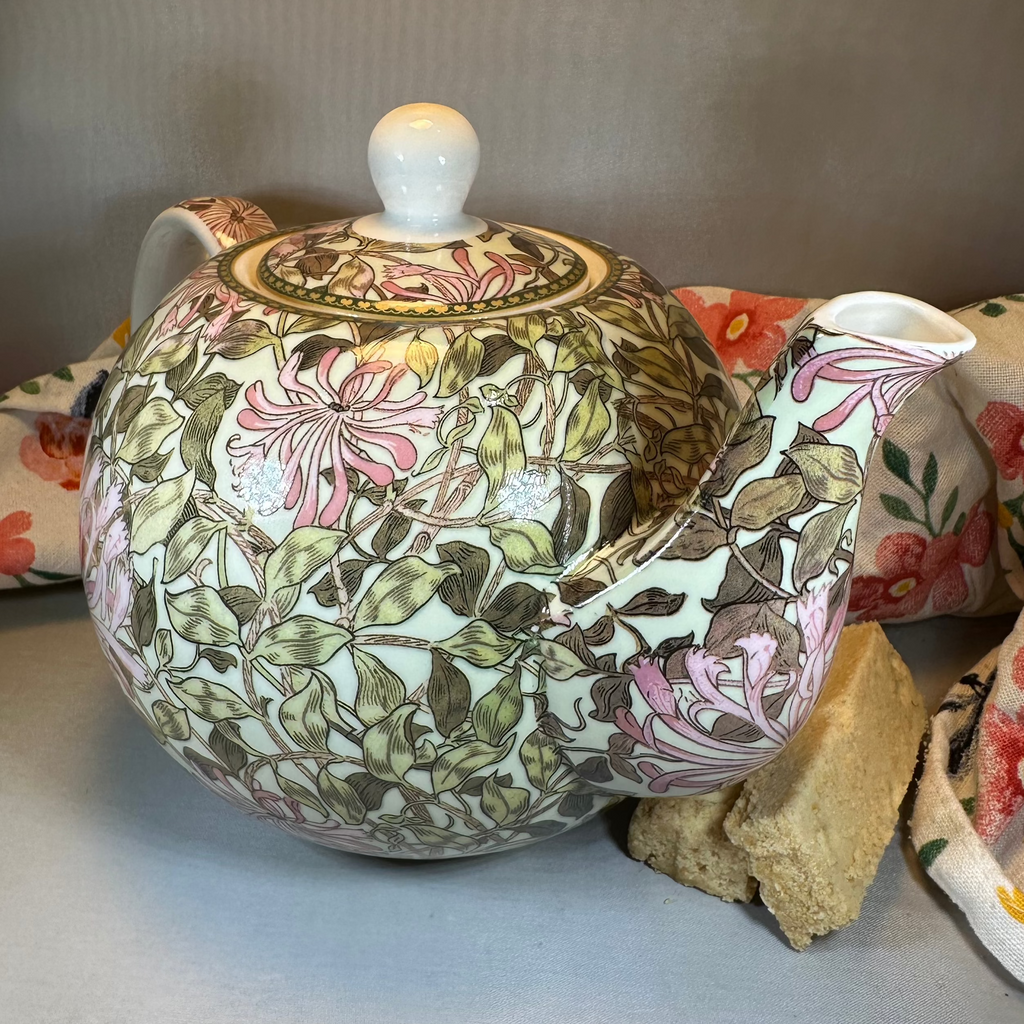 William Morris Honeysuckle Fine China Teapot