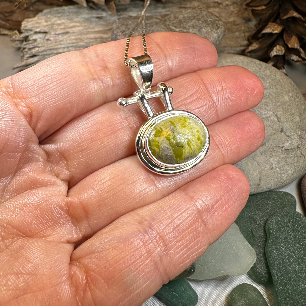 Shiela Connemara Marble Irish Necklace