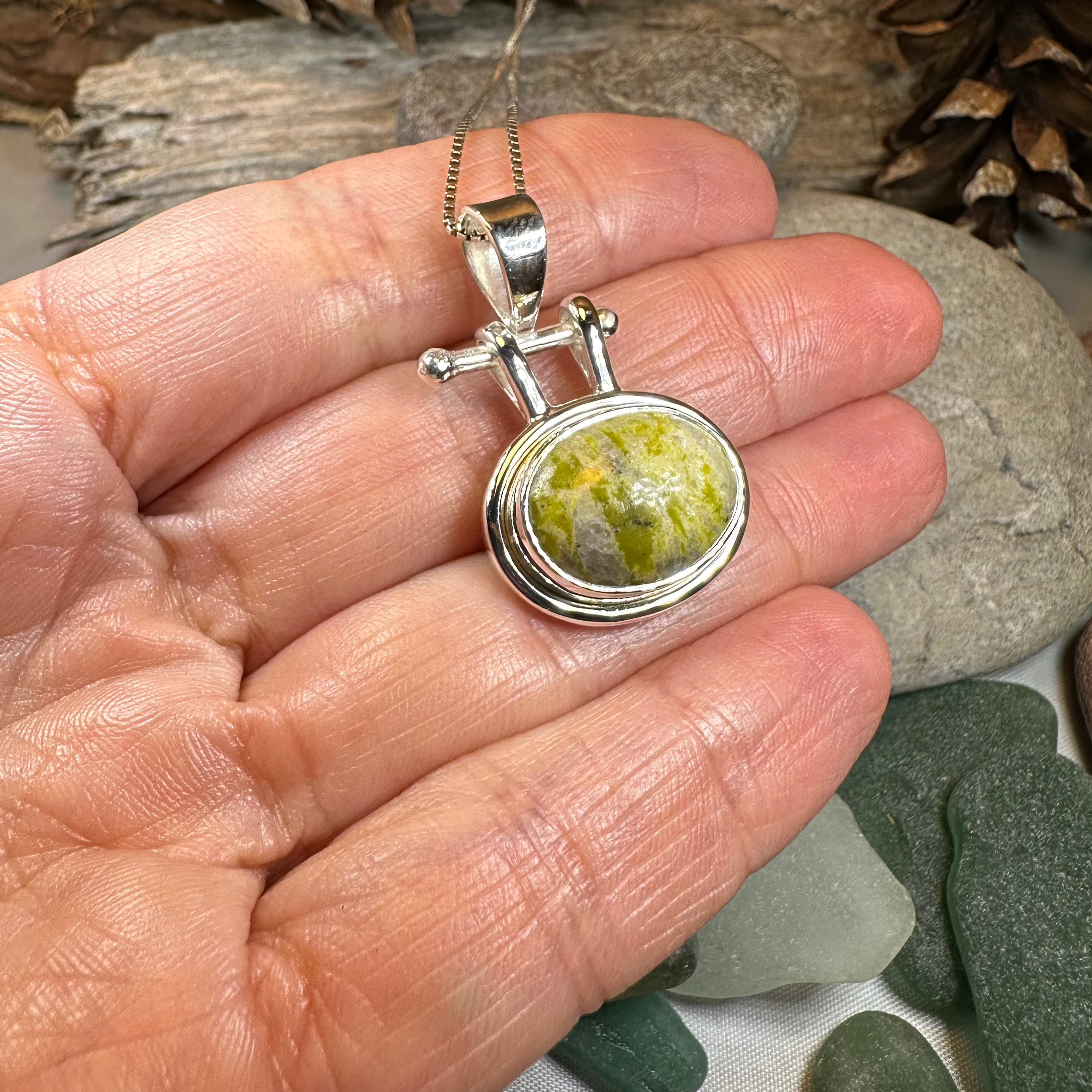 Shiela Connemara Marble Irish Necklace