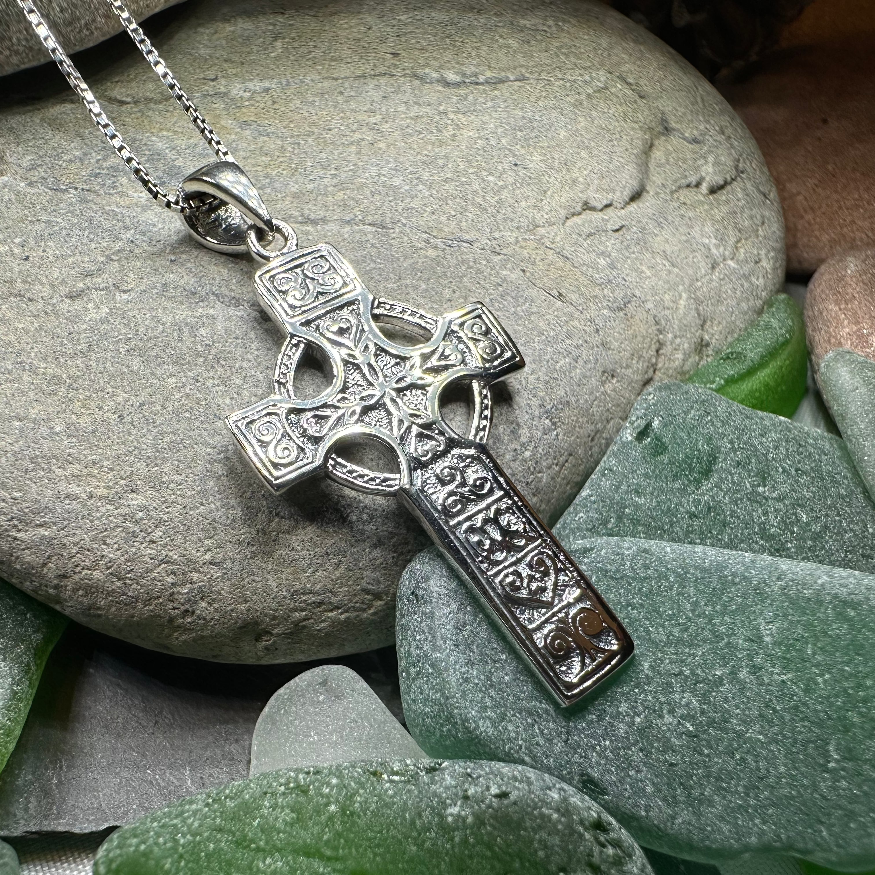 Columba Celtic Cross Necklace