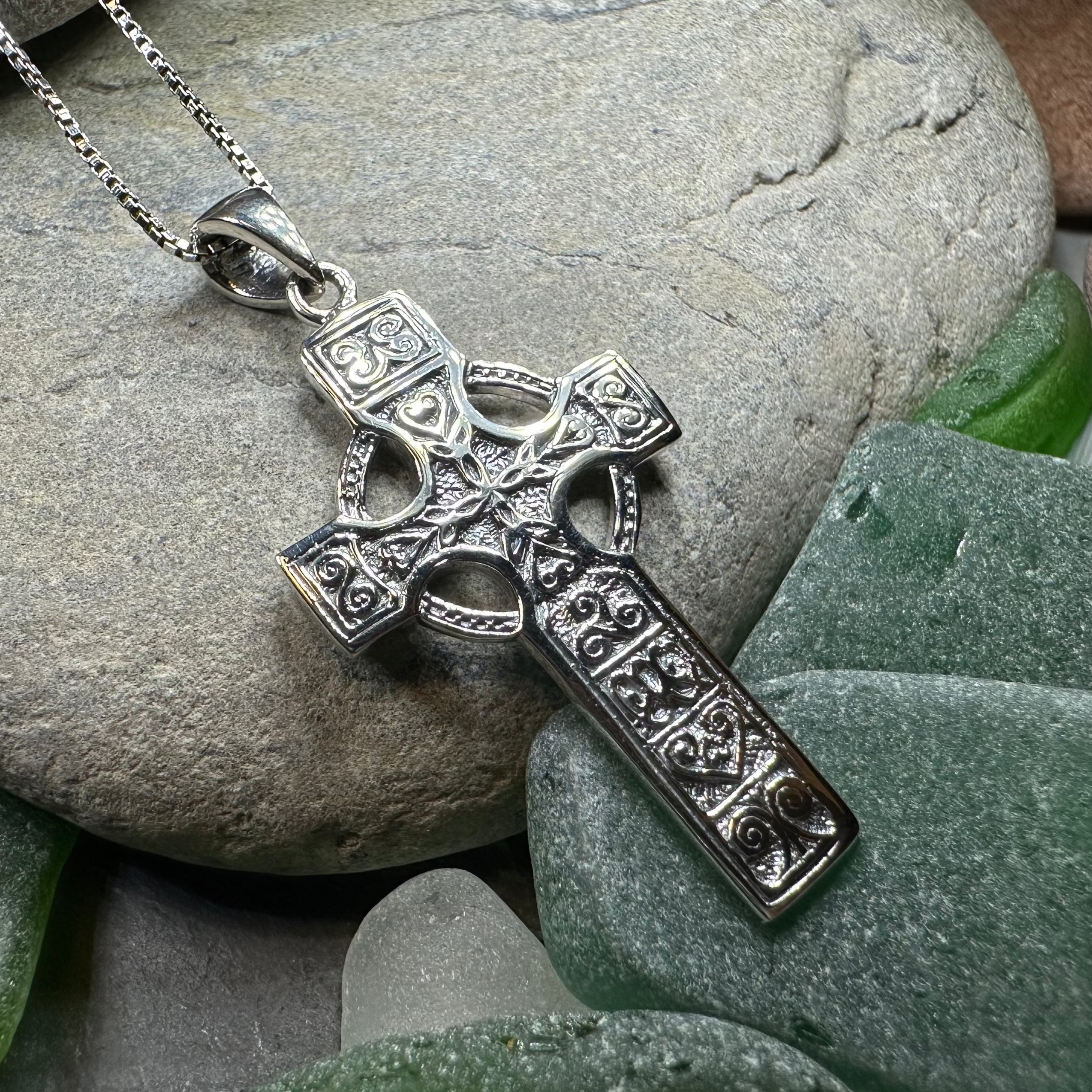 Columba Celtic Cross Necklace