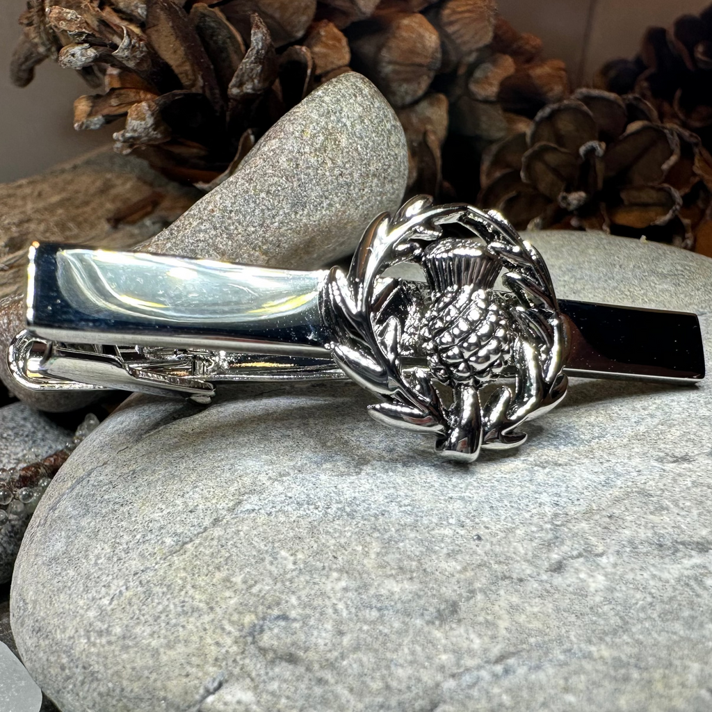 Classic Scottish Thistle Tie Bar