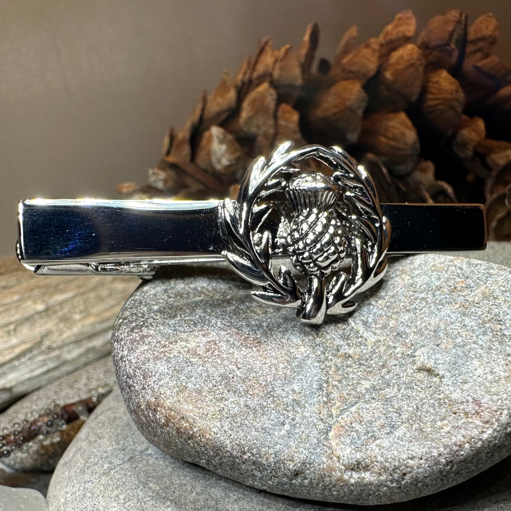 Classic Scottish Thistle Tie Bar