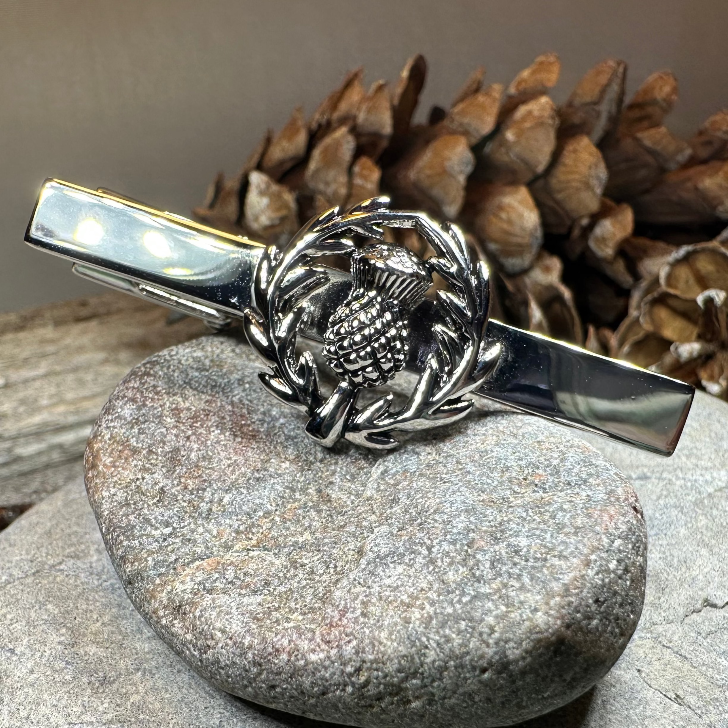 Classic Scottish Thistle Tie Bar