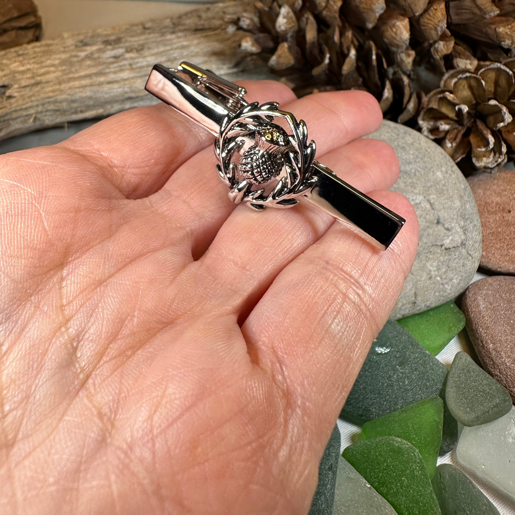 Classic Scottish Thistle Tie Bar