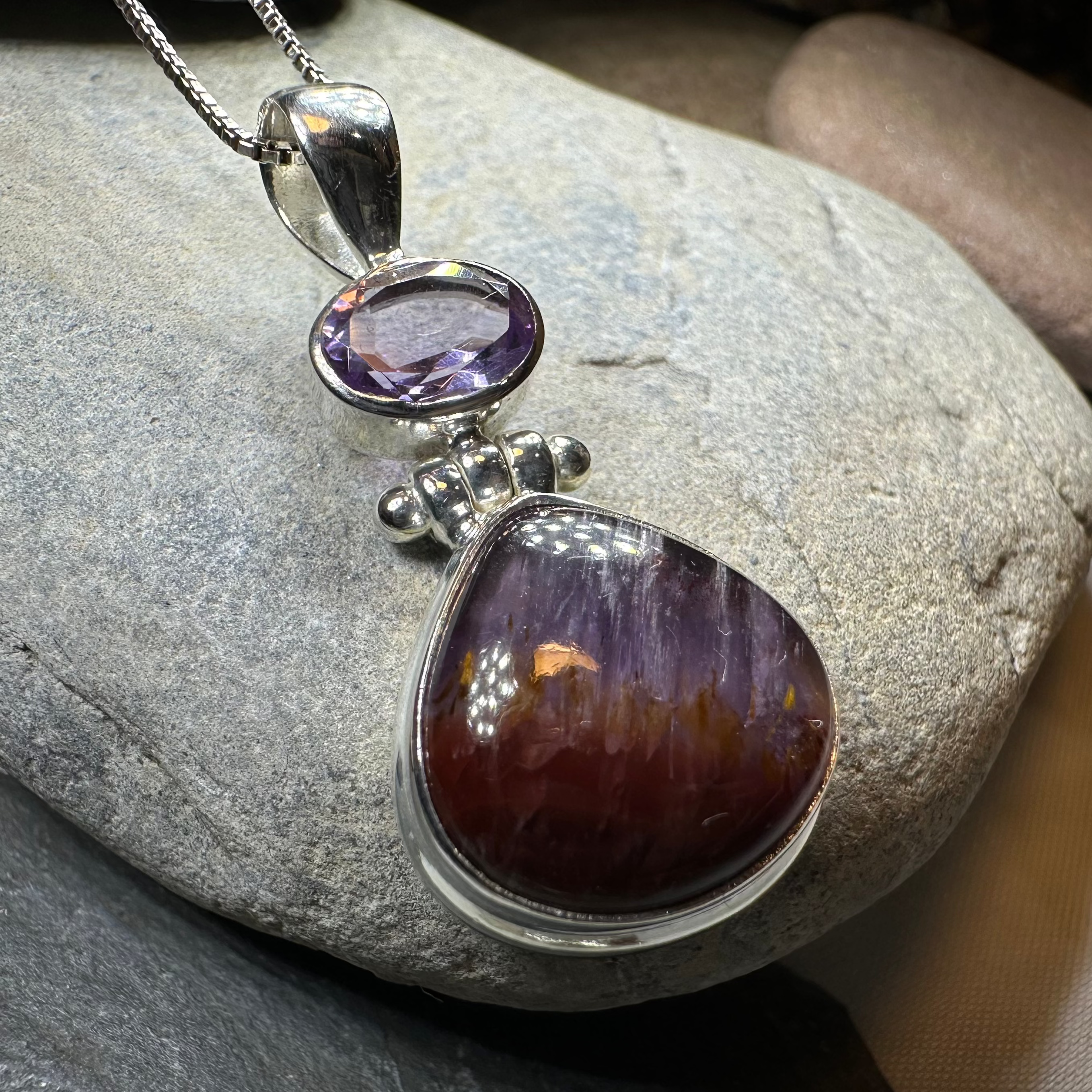 Celtic Amethyst Dusk Necklace