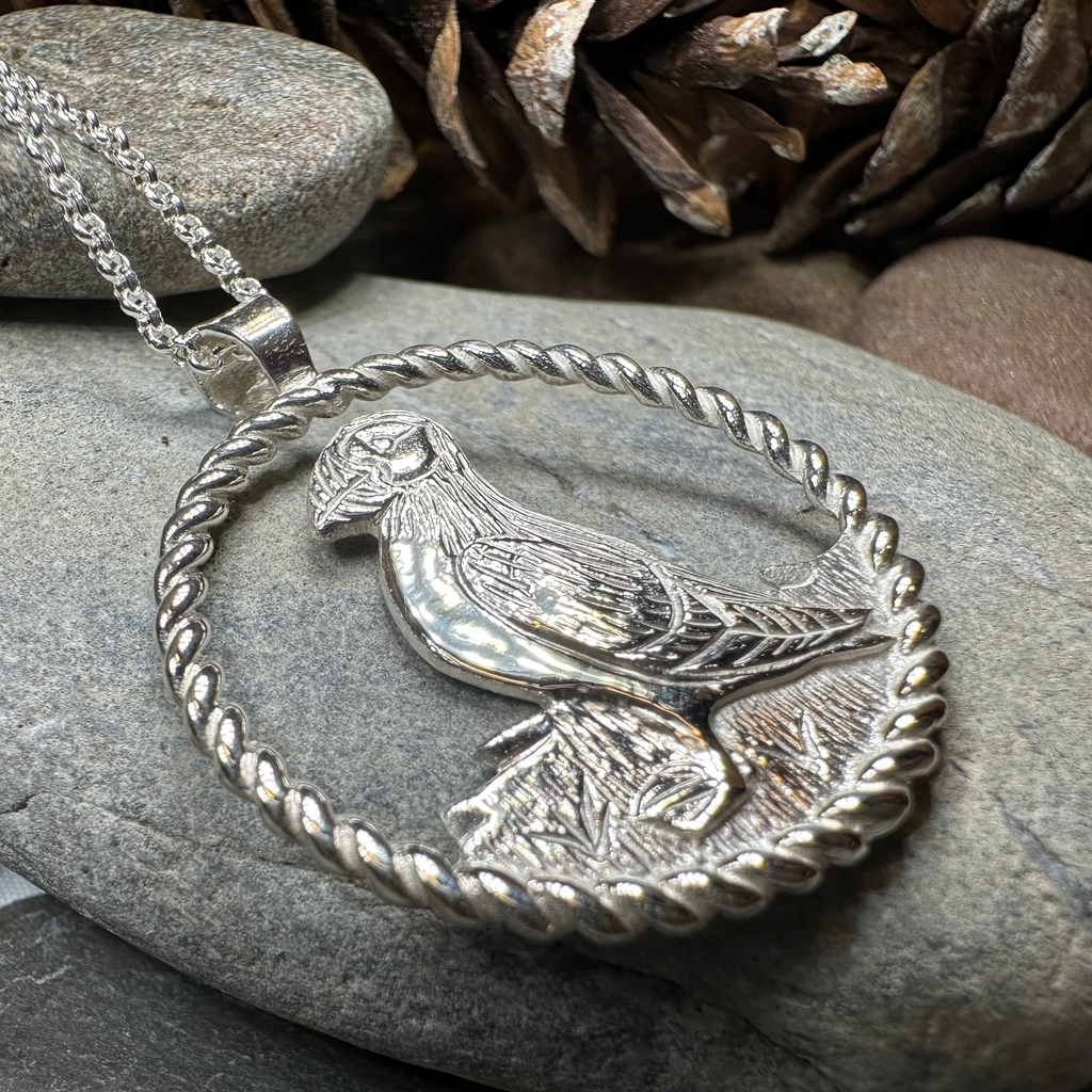 Orkney Puffin Necklace - Handmade in Scotland