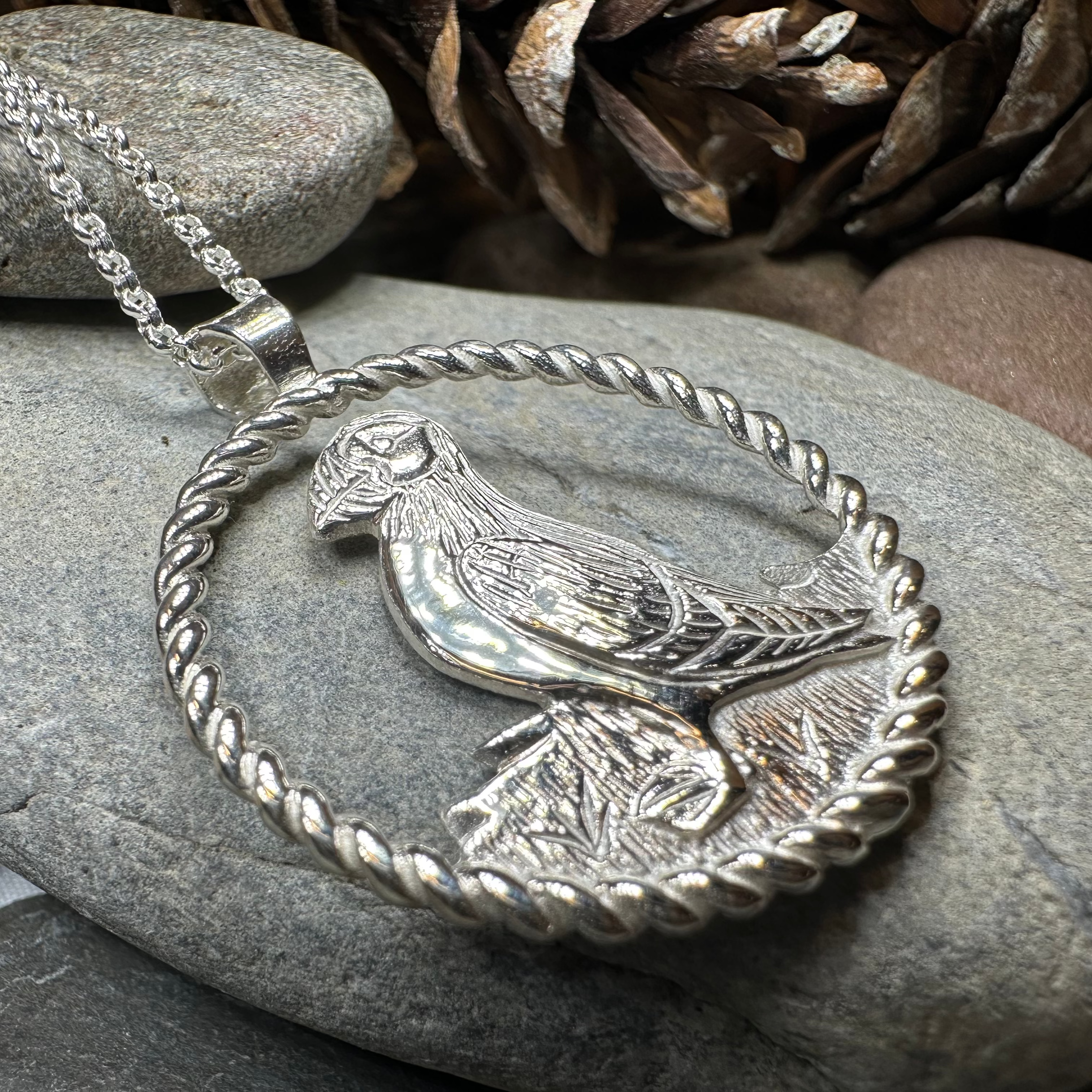 Orkney Puffin Necklace - Handmade in Scotland