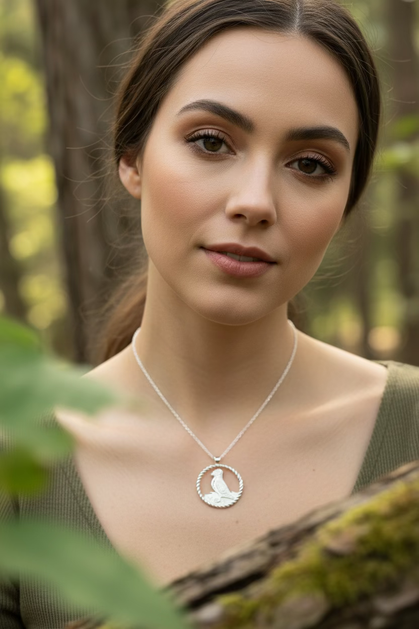 Orkney Puffin Necklace - Handmade in Scotland