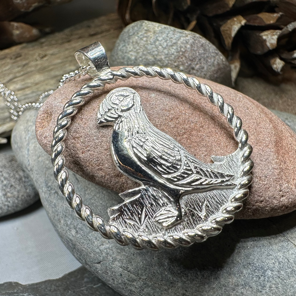 Orkney Puffin Necklace - Handmade in Scotland