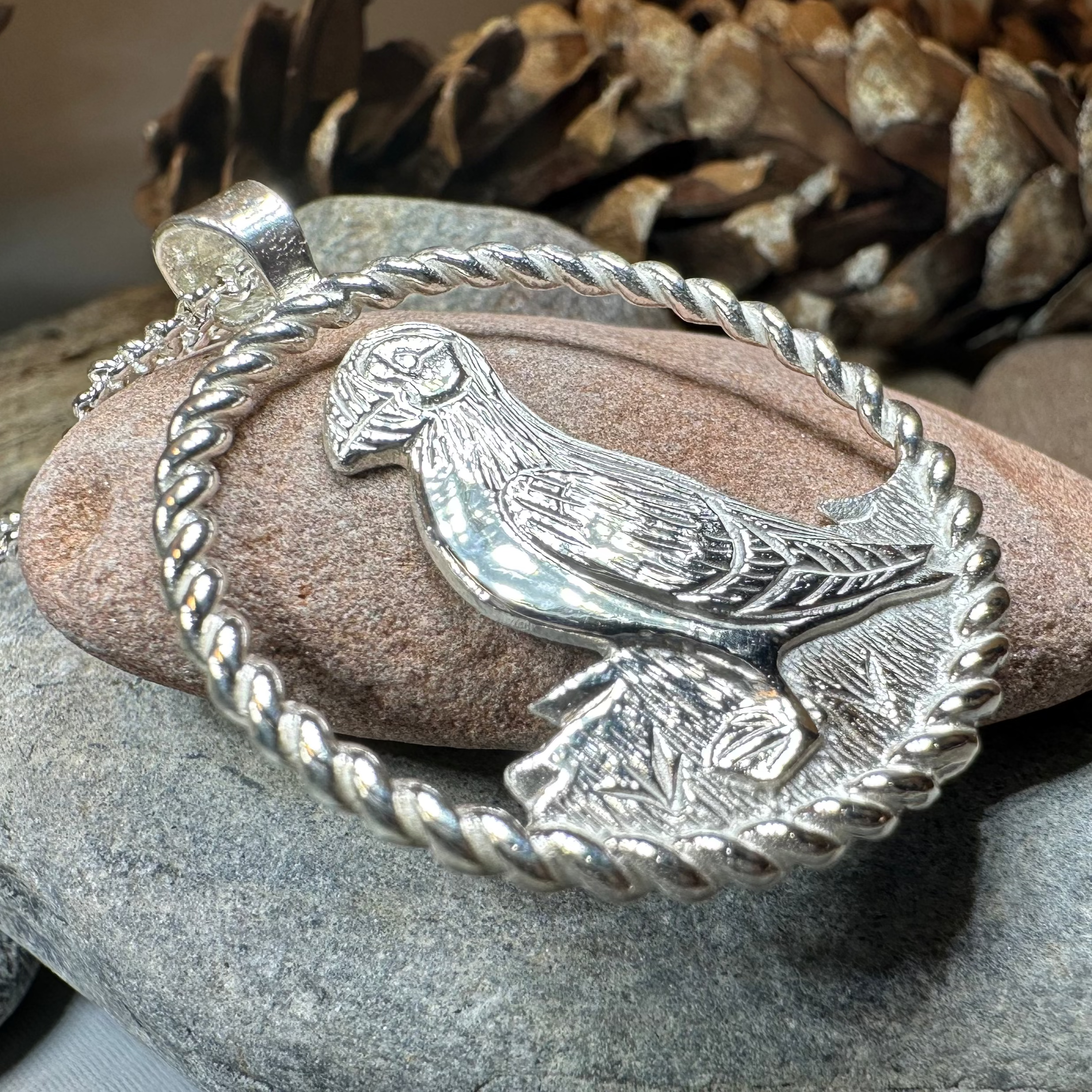 Orkney Puffin Necklace - Handmade in Scotland