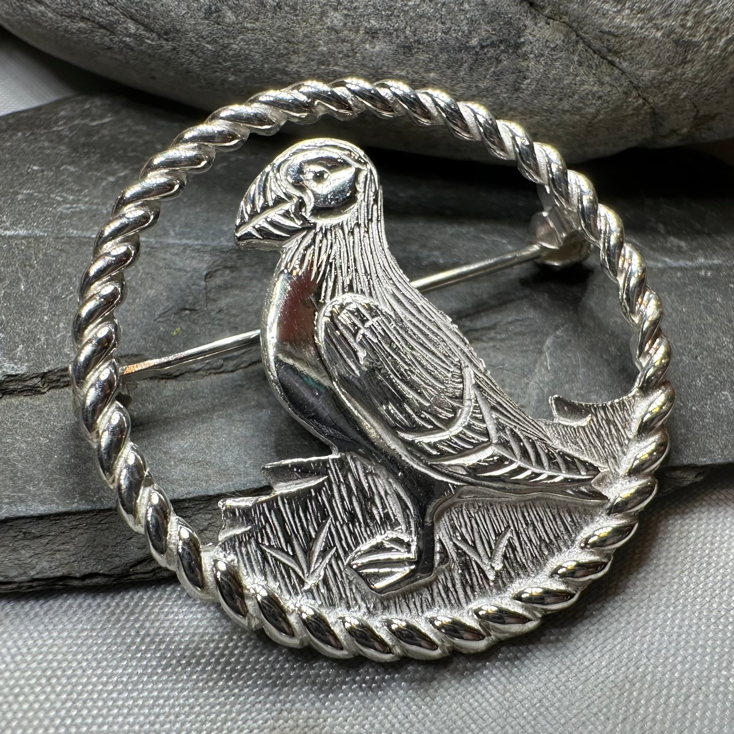Orkney Puffin Brooch - Handmade in Scotland