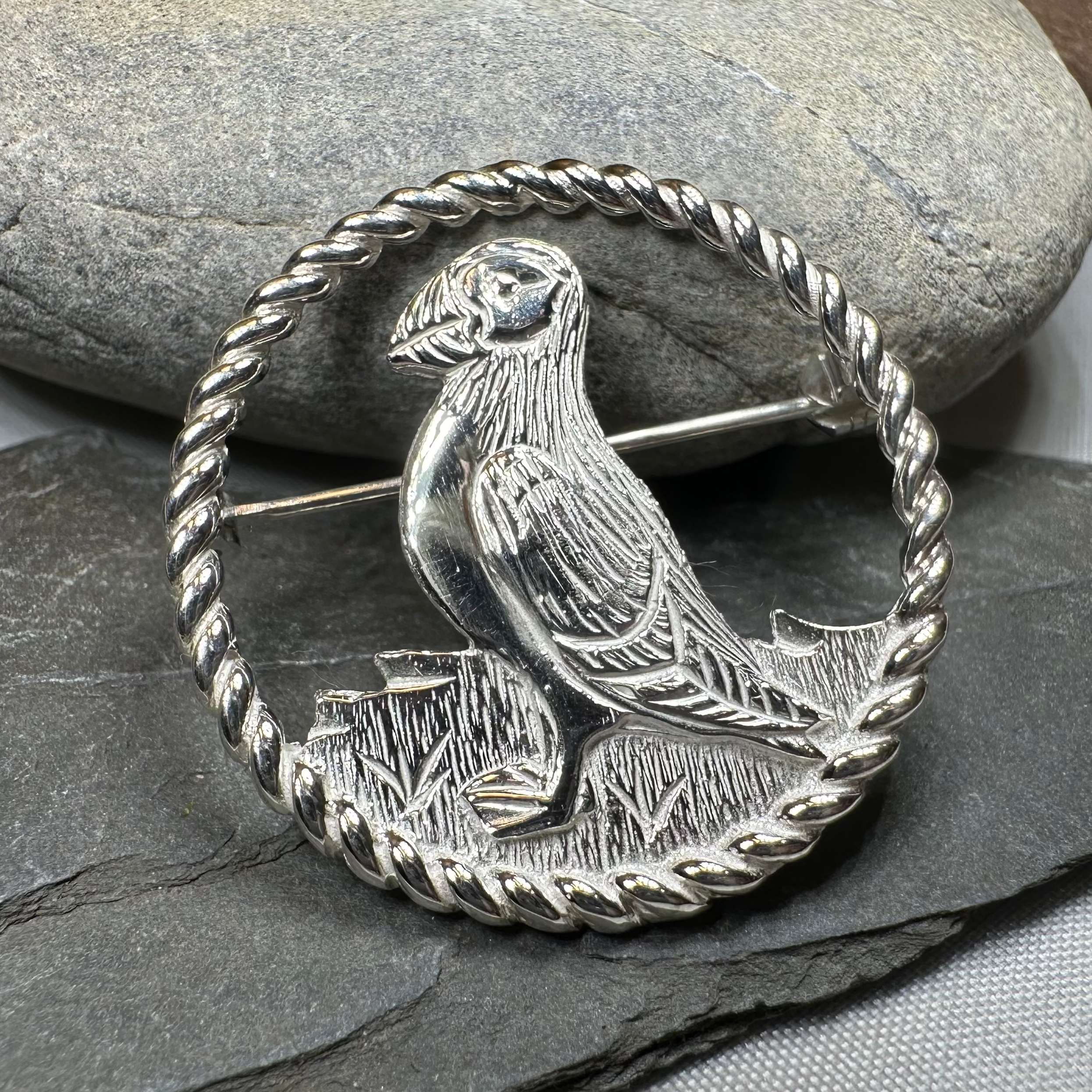 Orkney Puffin Brooch - Handmade in Scotland