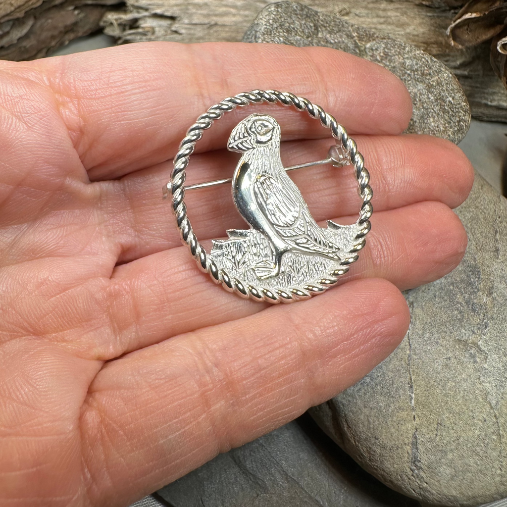 Orkney Puffin Brooch - Handmade in Scotland