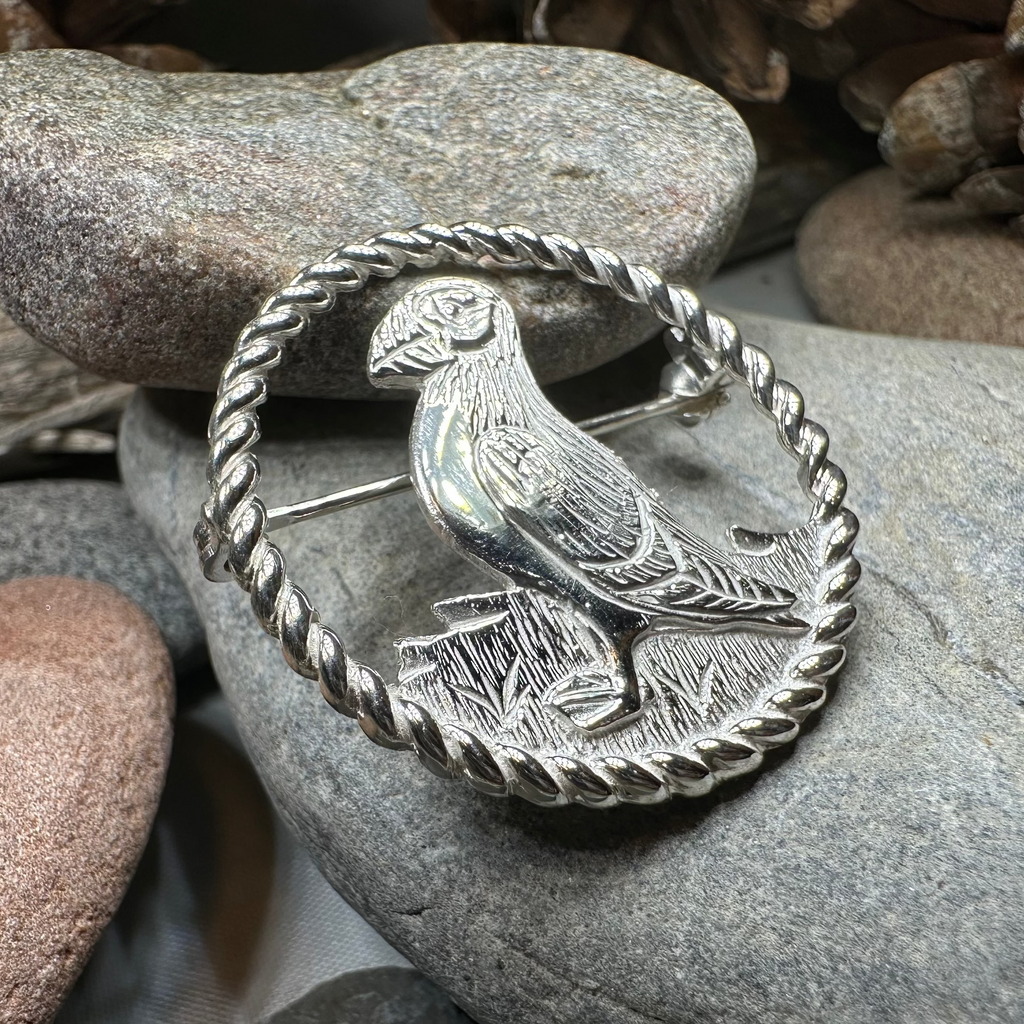 Orkney Puffin Brooch - Handmade in Scotland