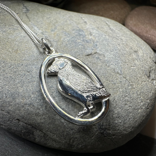 Buthaid Puffin Necklace - Handmade in Scotland