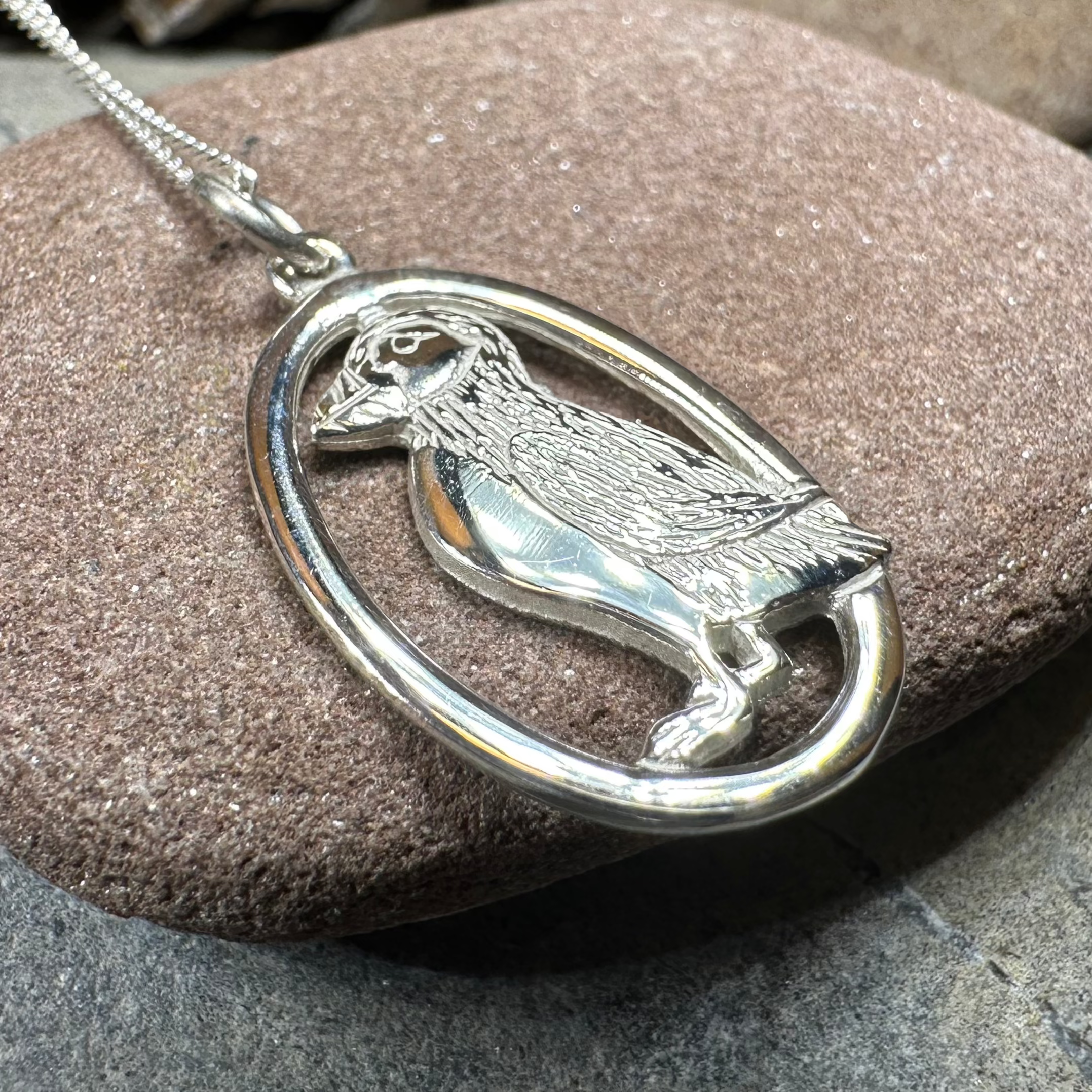Buthaid Puffin Necklace - Handmade in Scotland