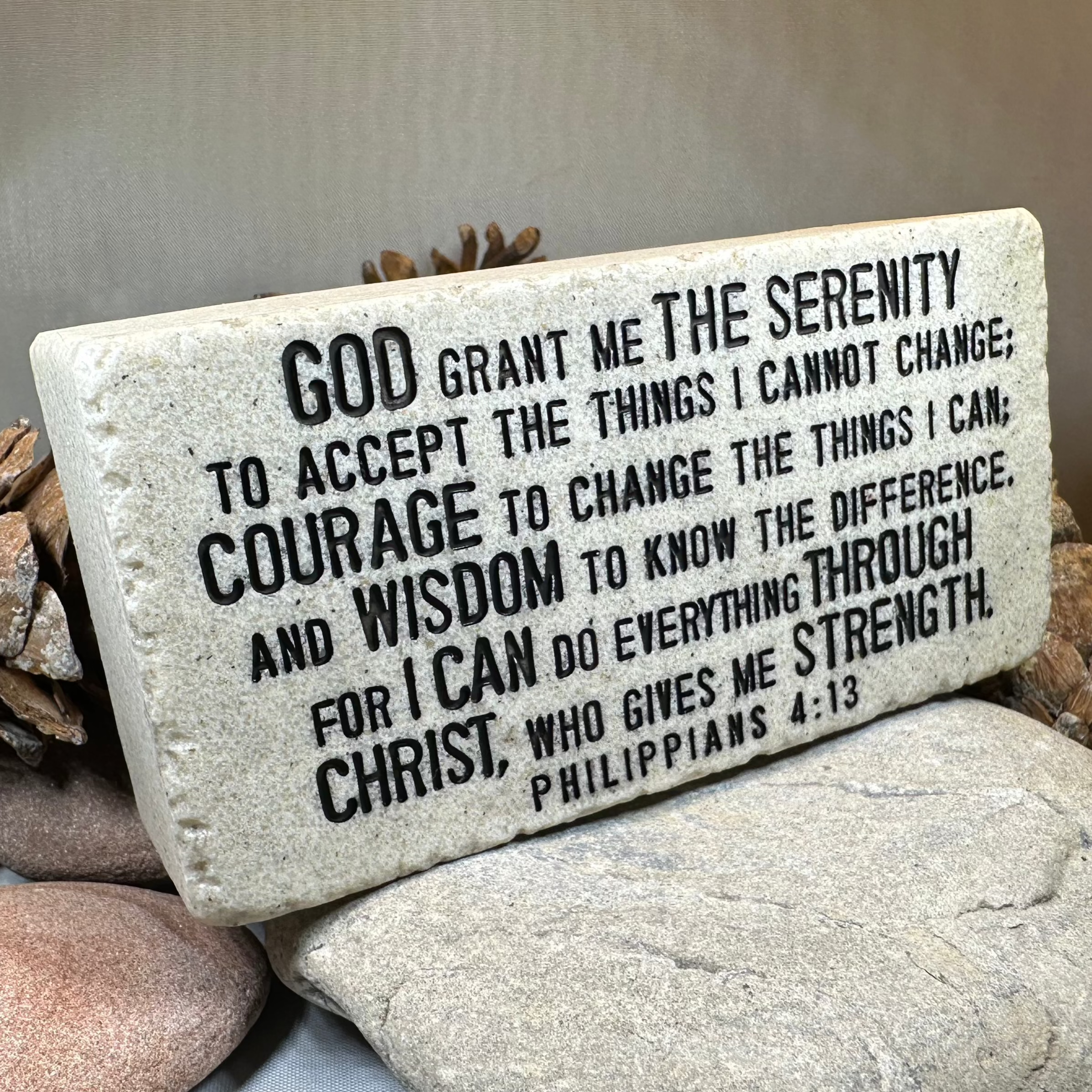 Serenity Prayer Standing Stone