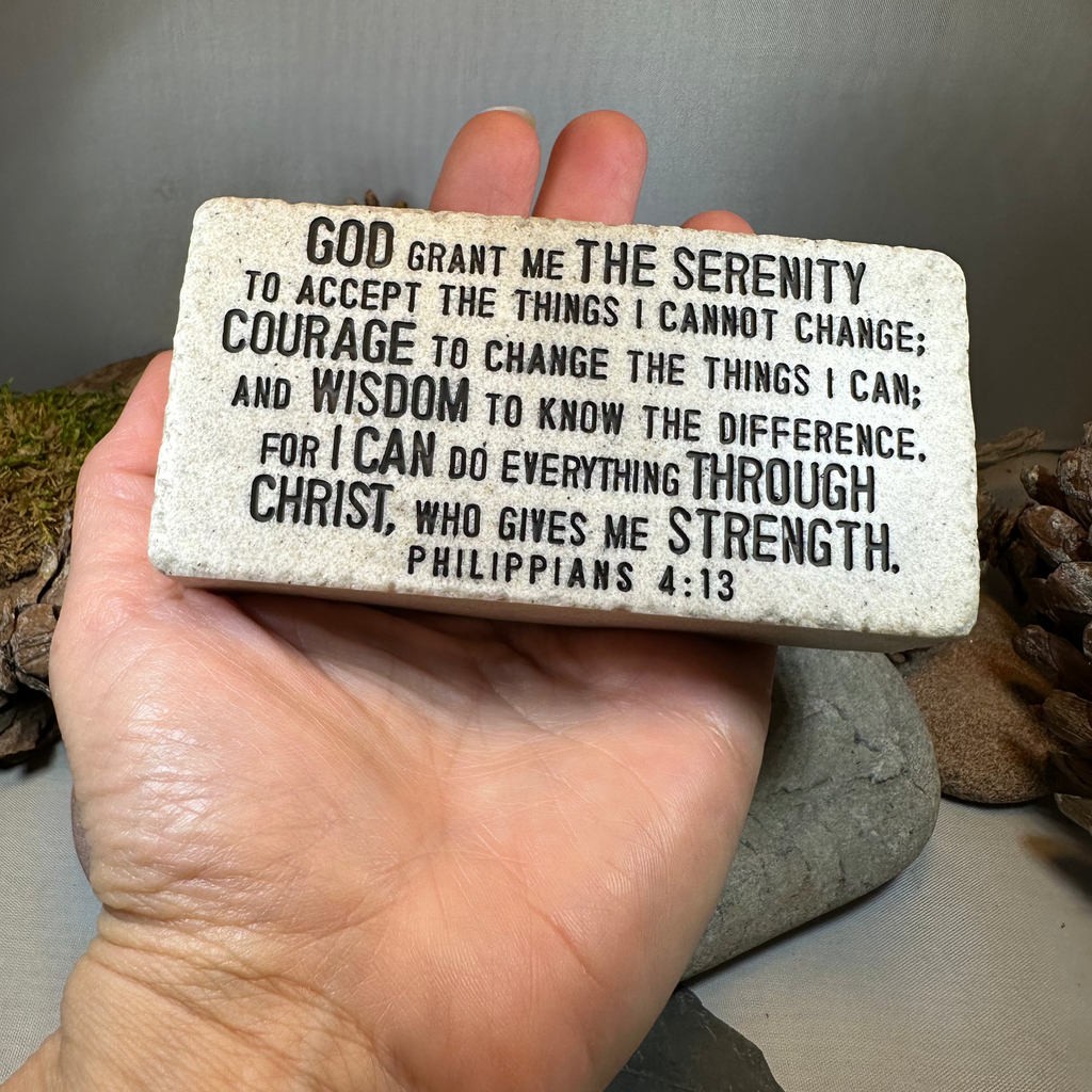 Serenity Prayer Standing Stone