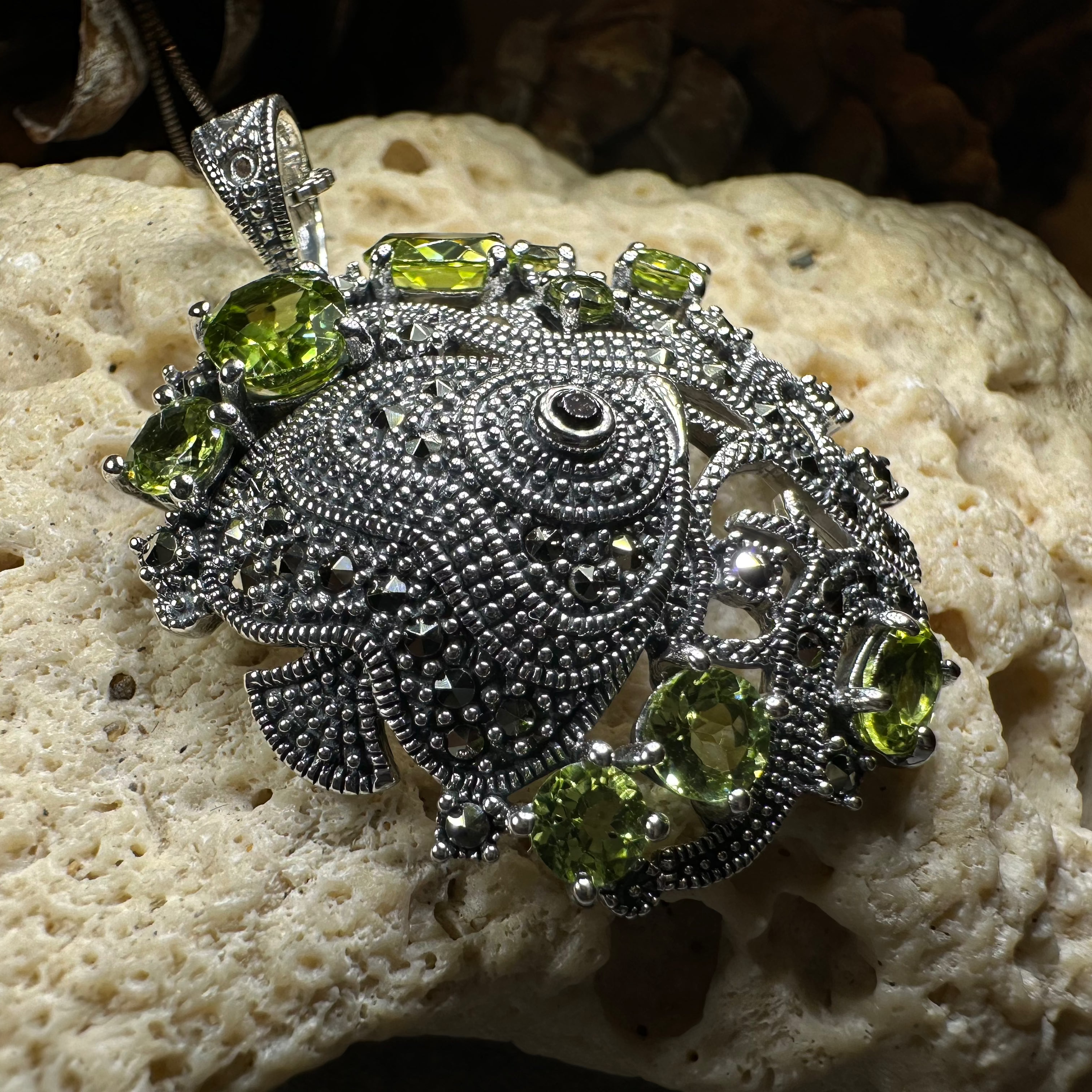 Deep Sea Peridot Necklace