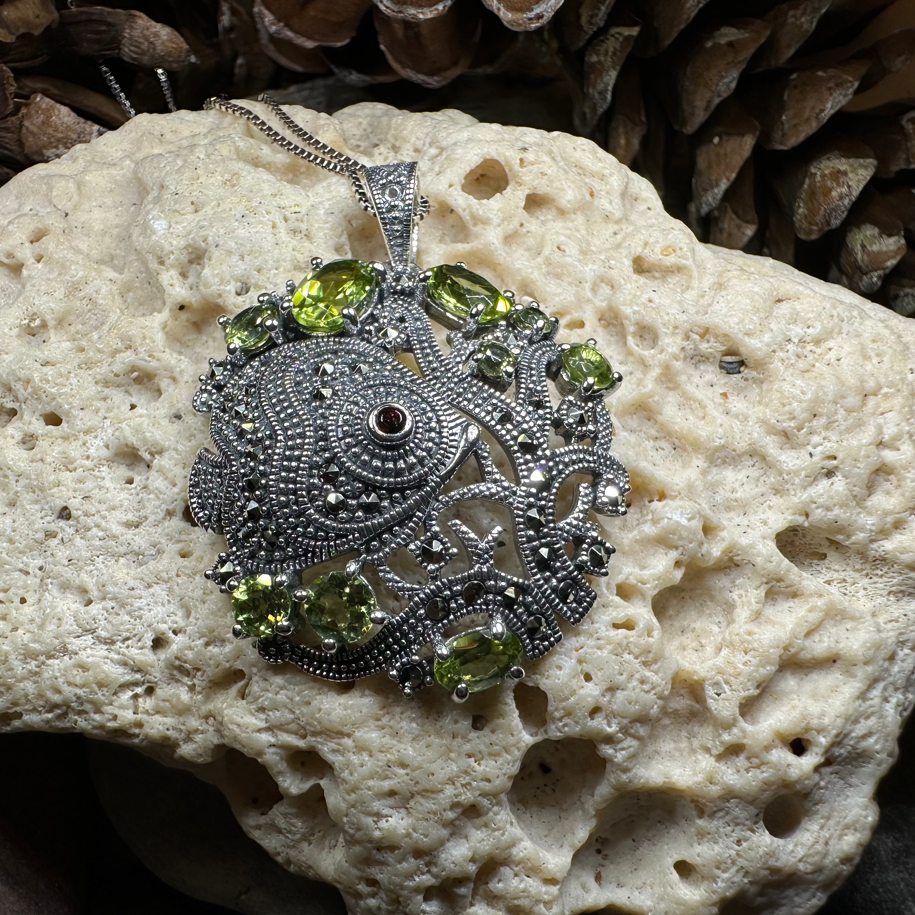 Deep Sea Peridot Necklace