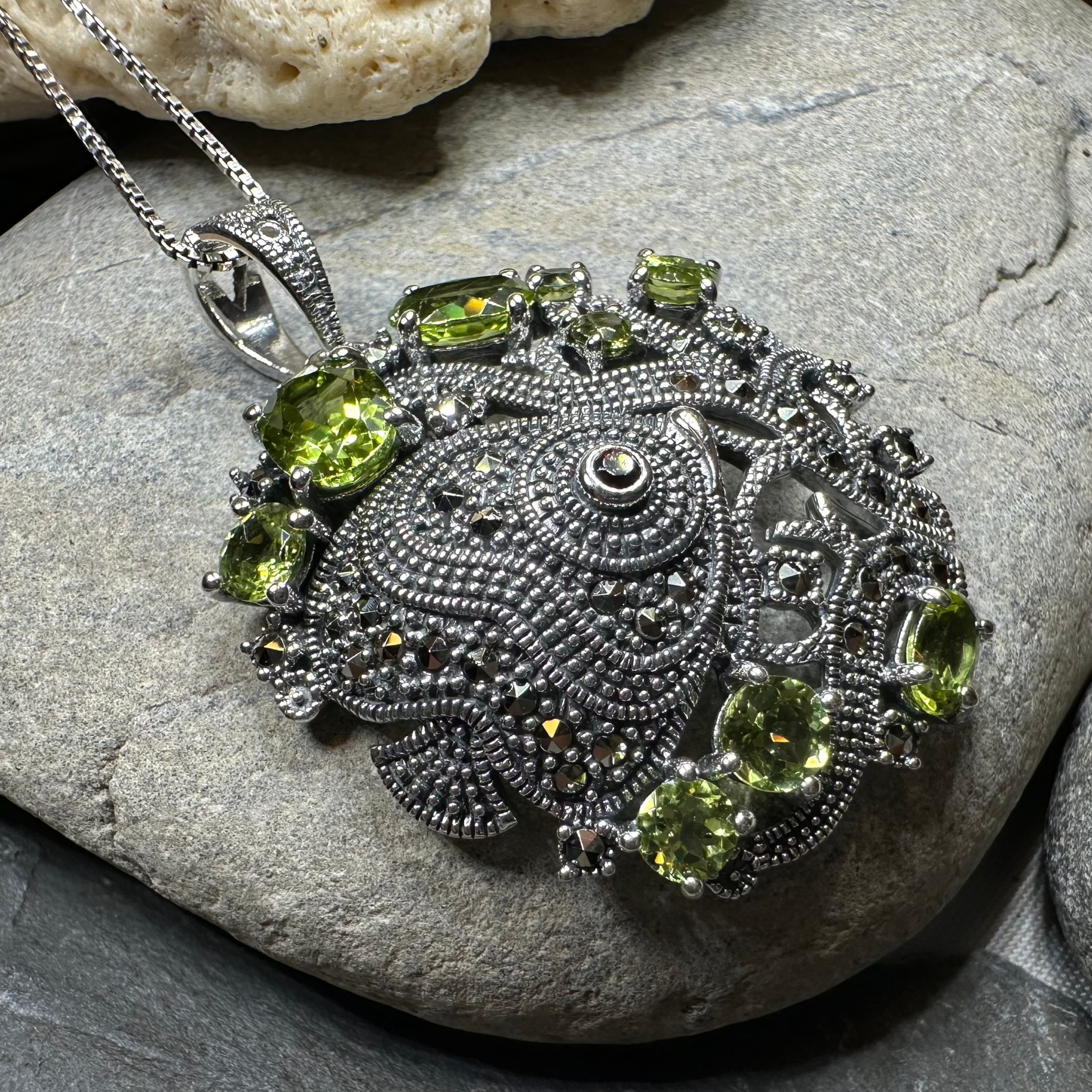 Deep Sea Peridot Necklace