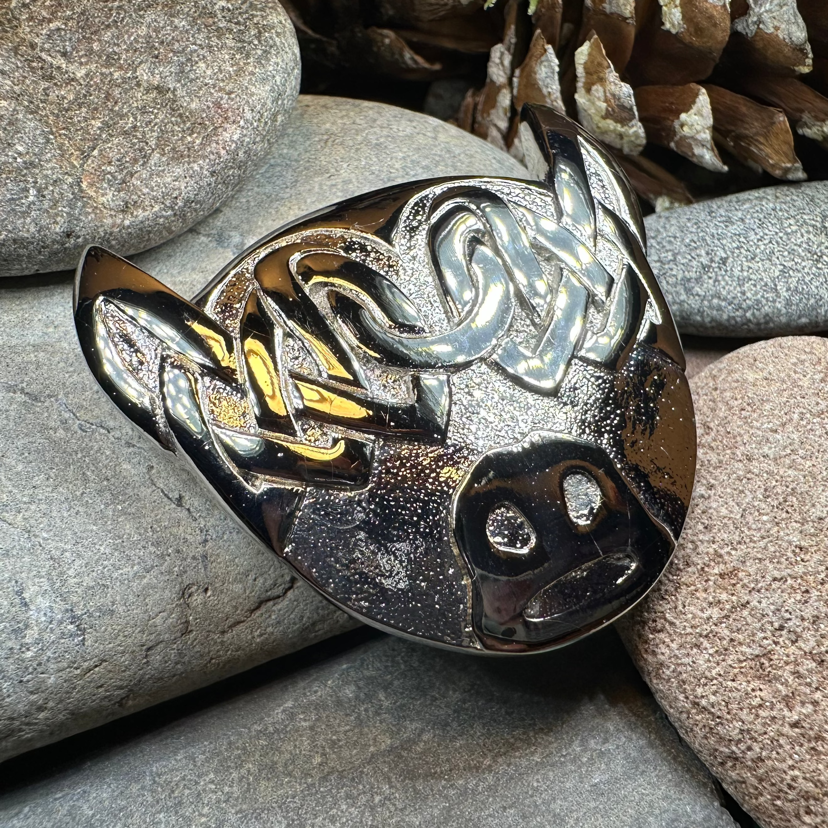 Highland Cow Pin - Handmade in Scotland