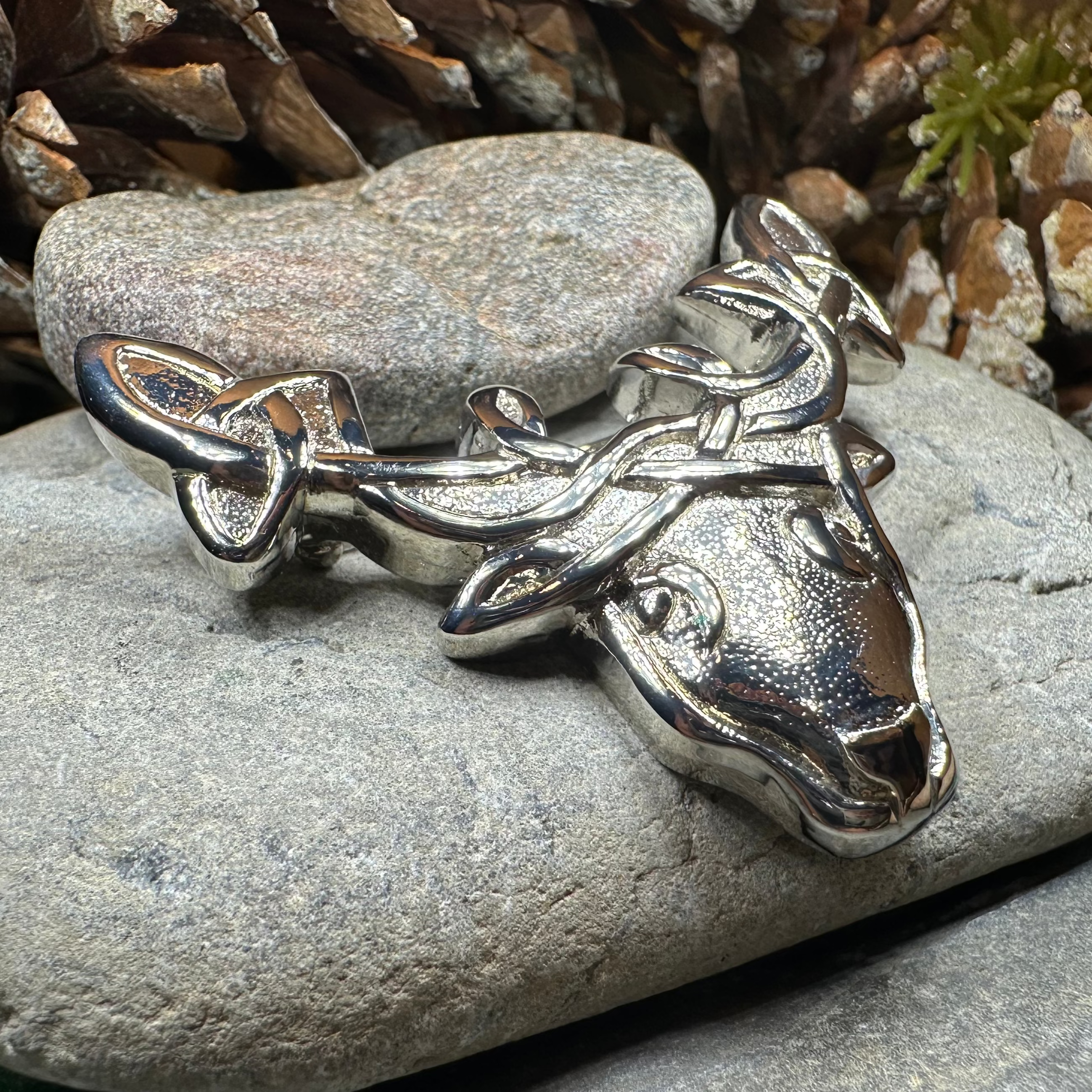 Celtic Tradition Stag Brooch