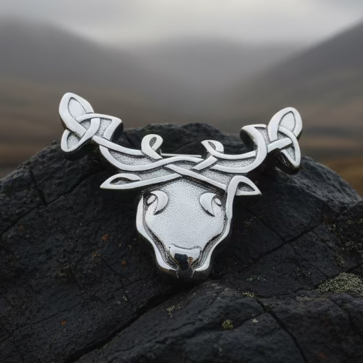 Celtic Tradition Stag Brooch