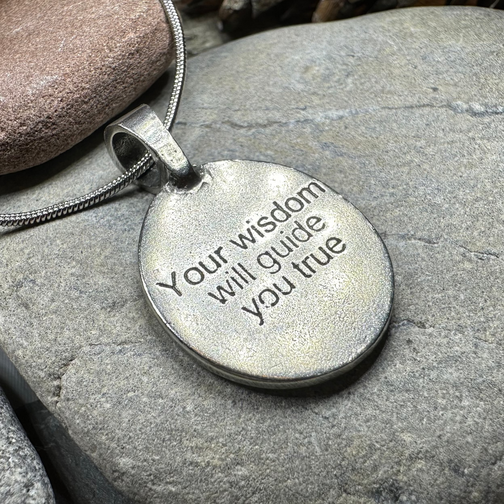 Celtic Owl Pewter Necklace