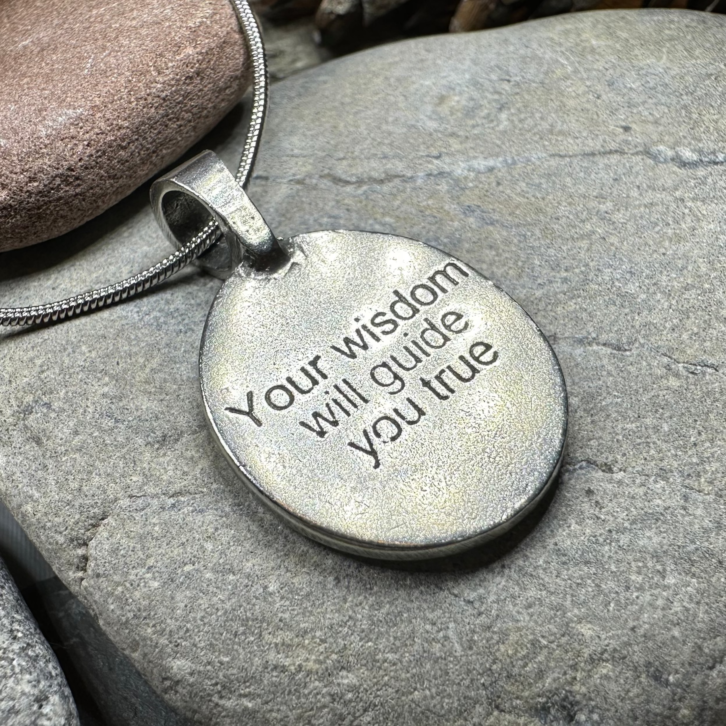 Celtic Owl Pewter Necklace