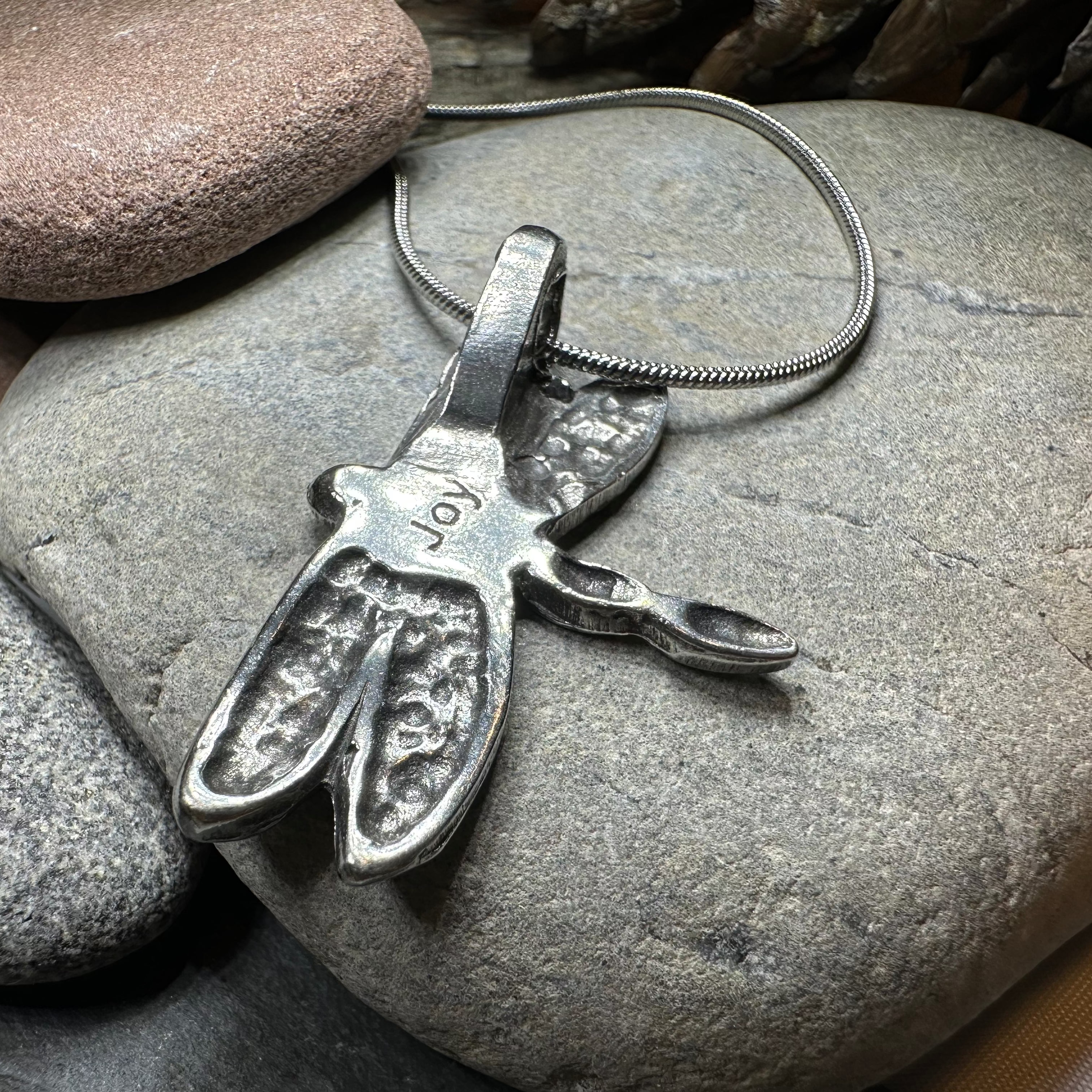 Celtic Dragonfly Pewter Necklace