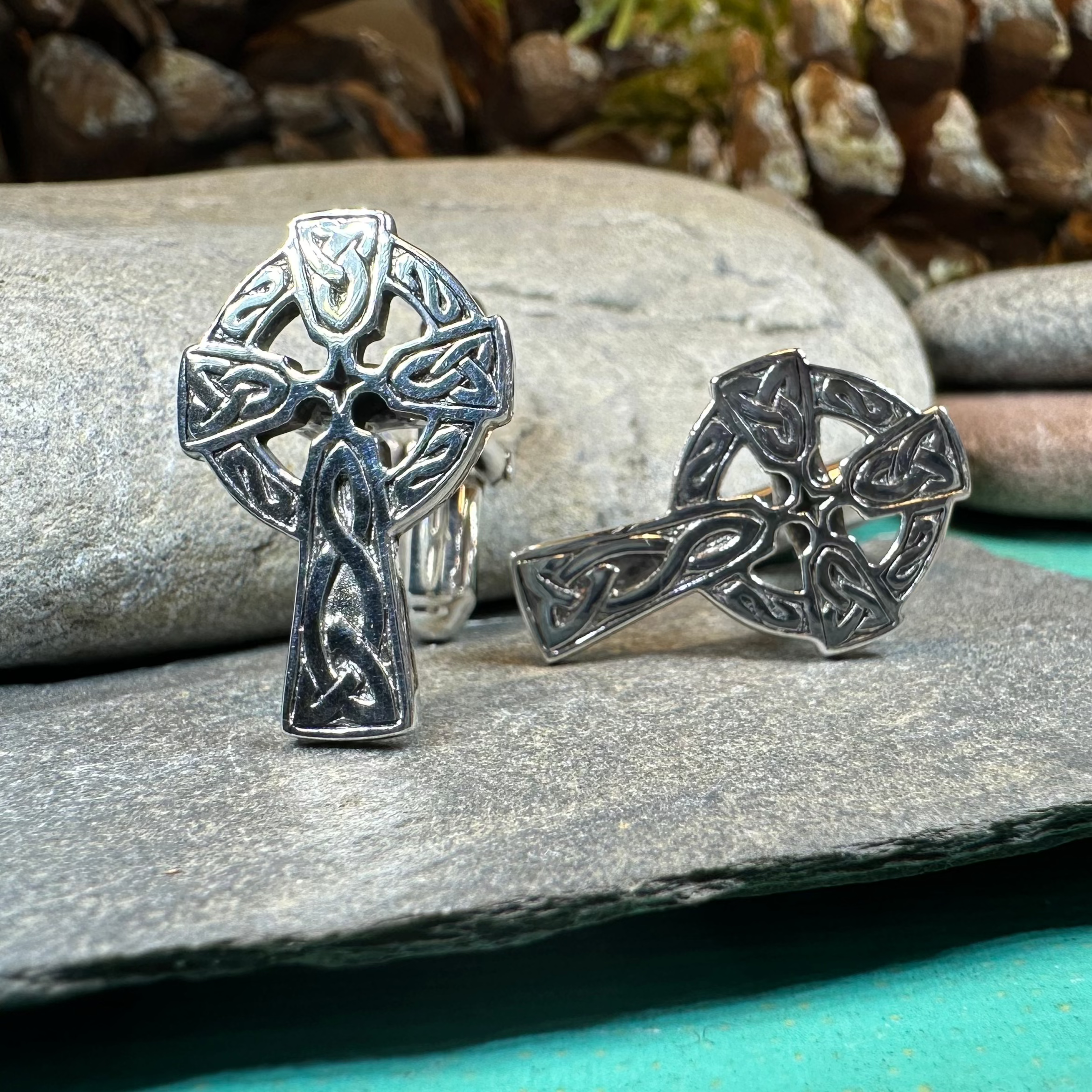 Celtic Cross Cuff Links