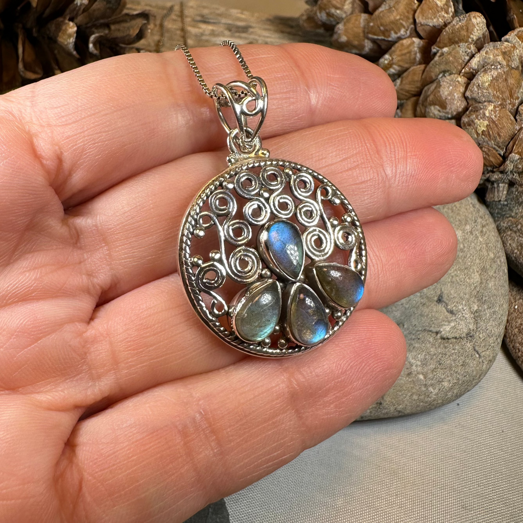 Celtic Aura Labradorite Necklace