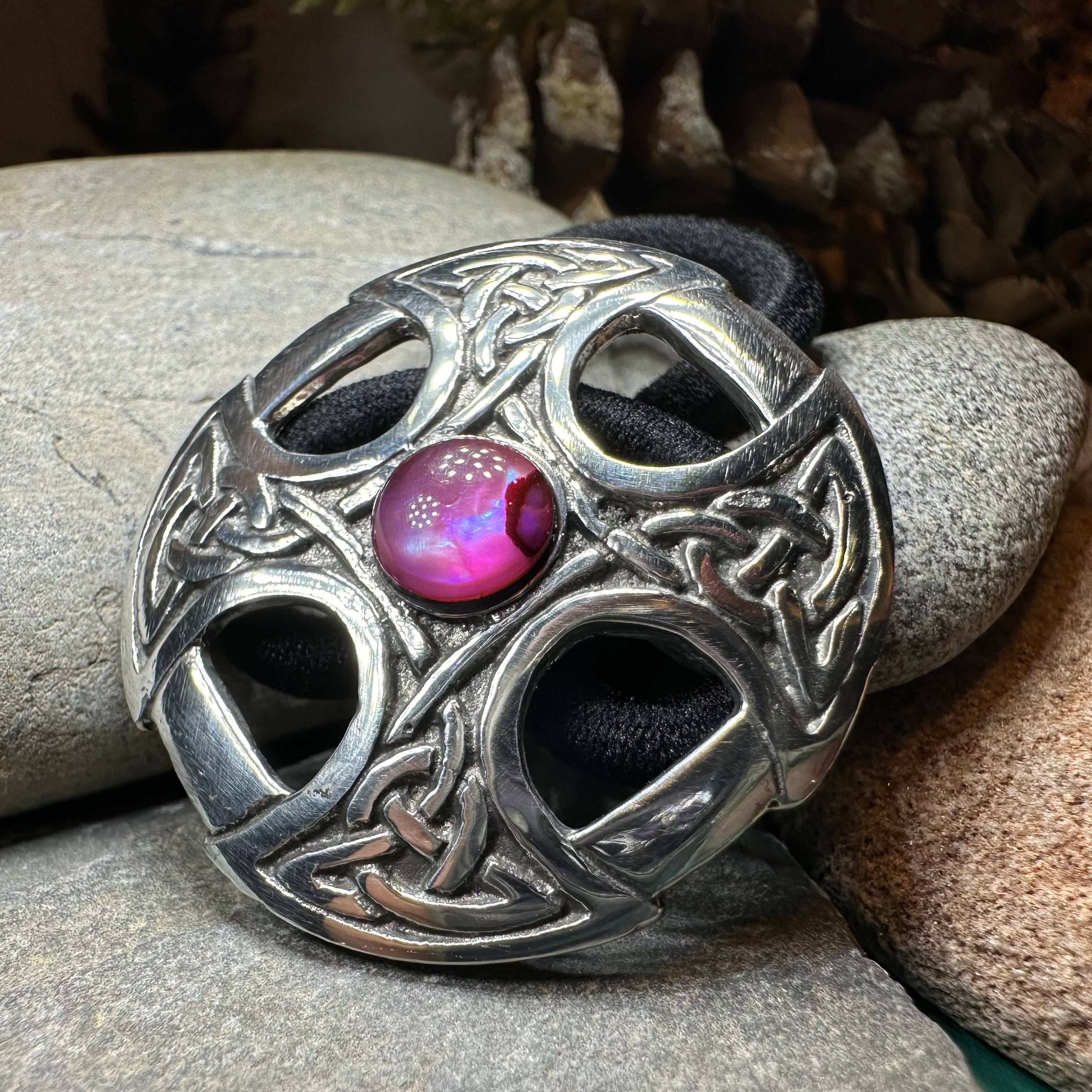Celtic Cross Ponytail Holder