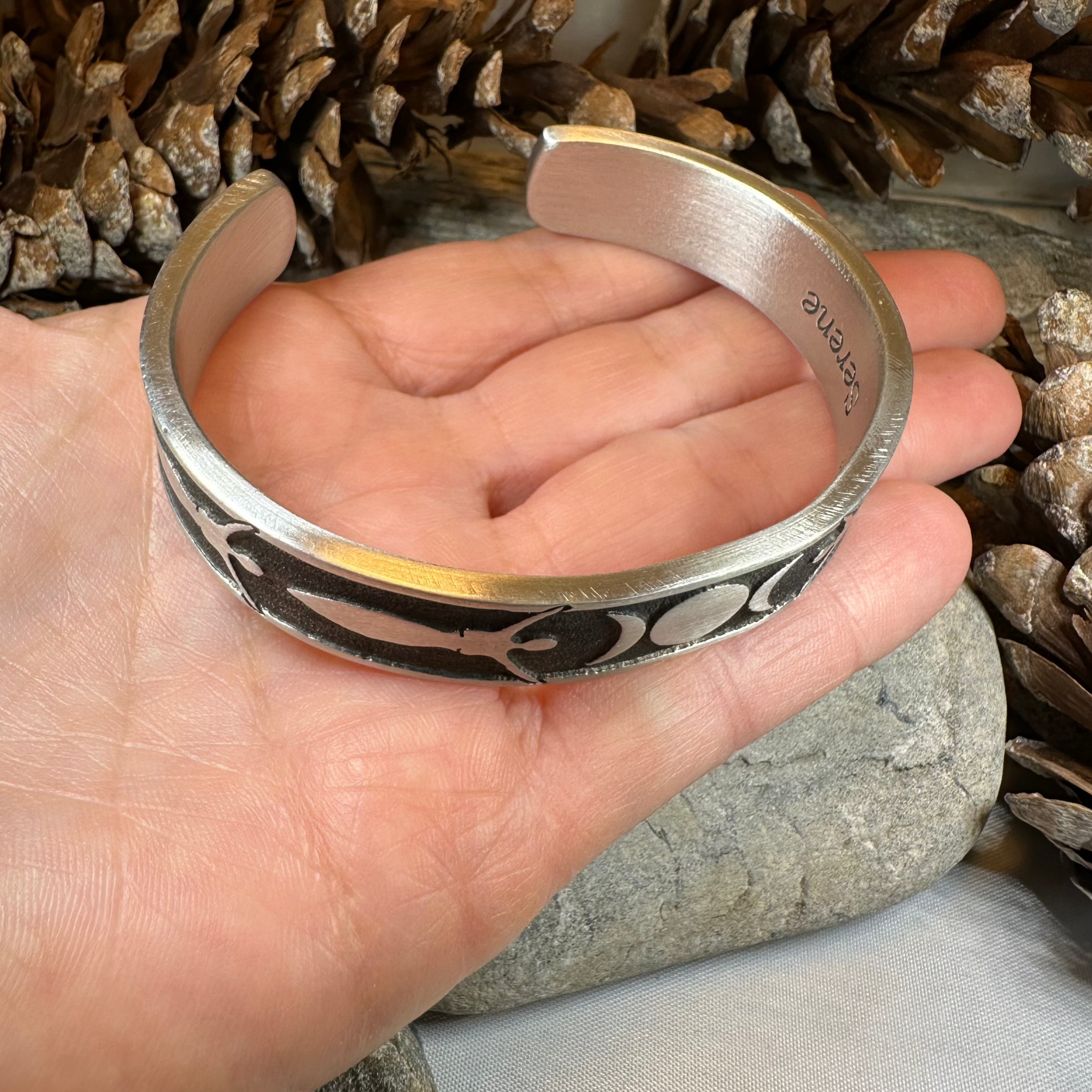Celtic Triple Moon Goddess Bracelet