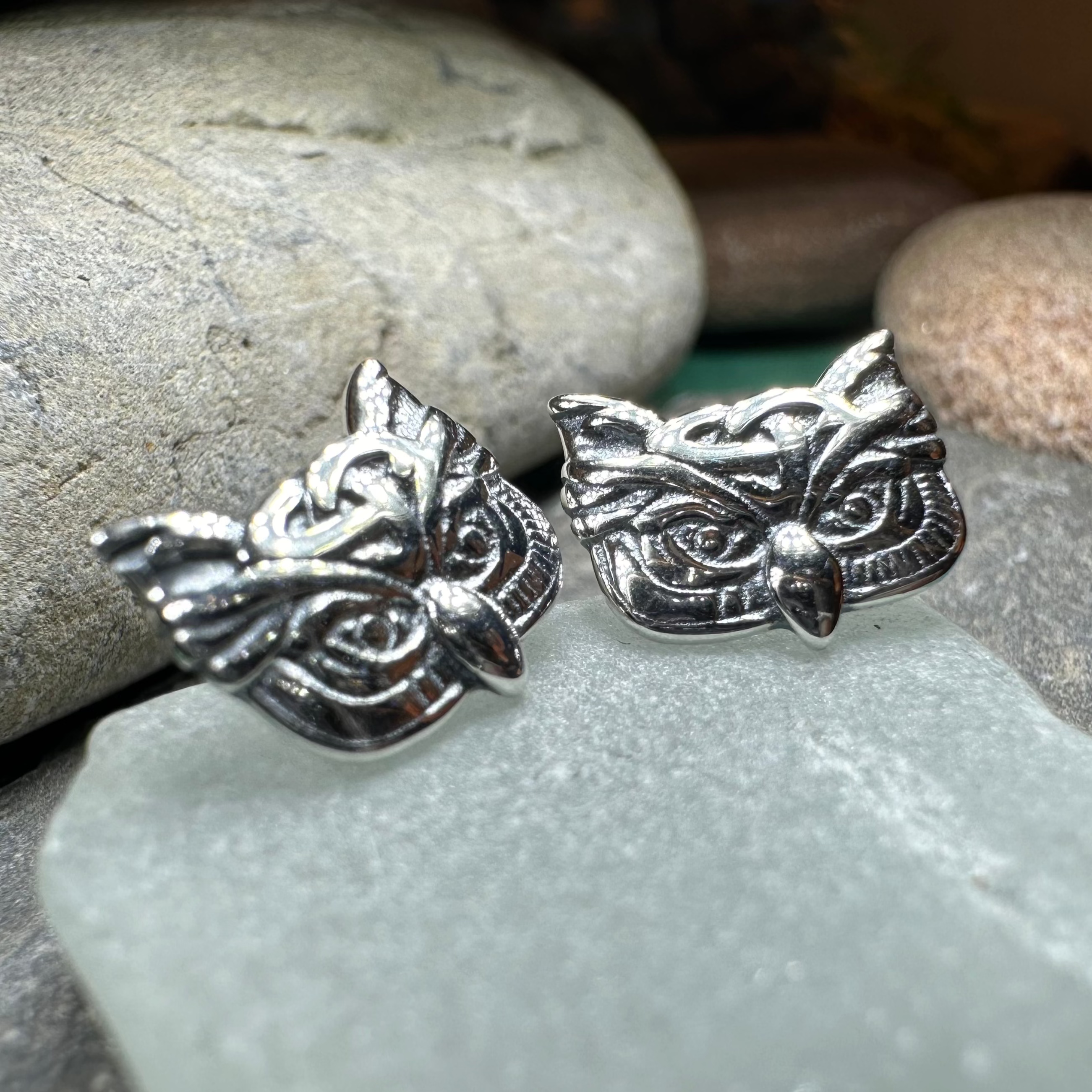 Lyssie Owl Stud Earrings