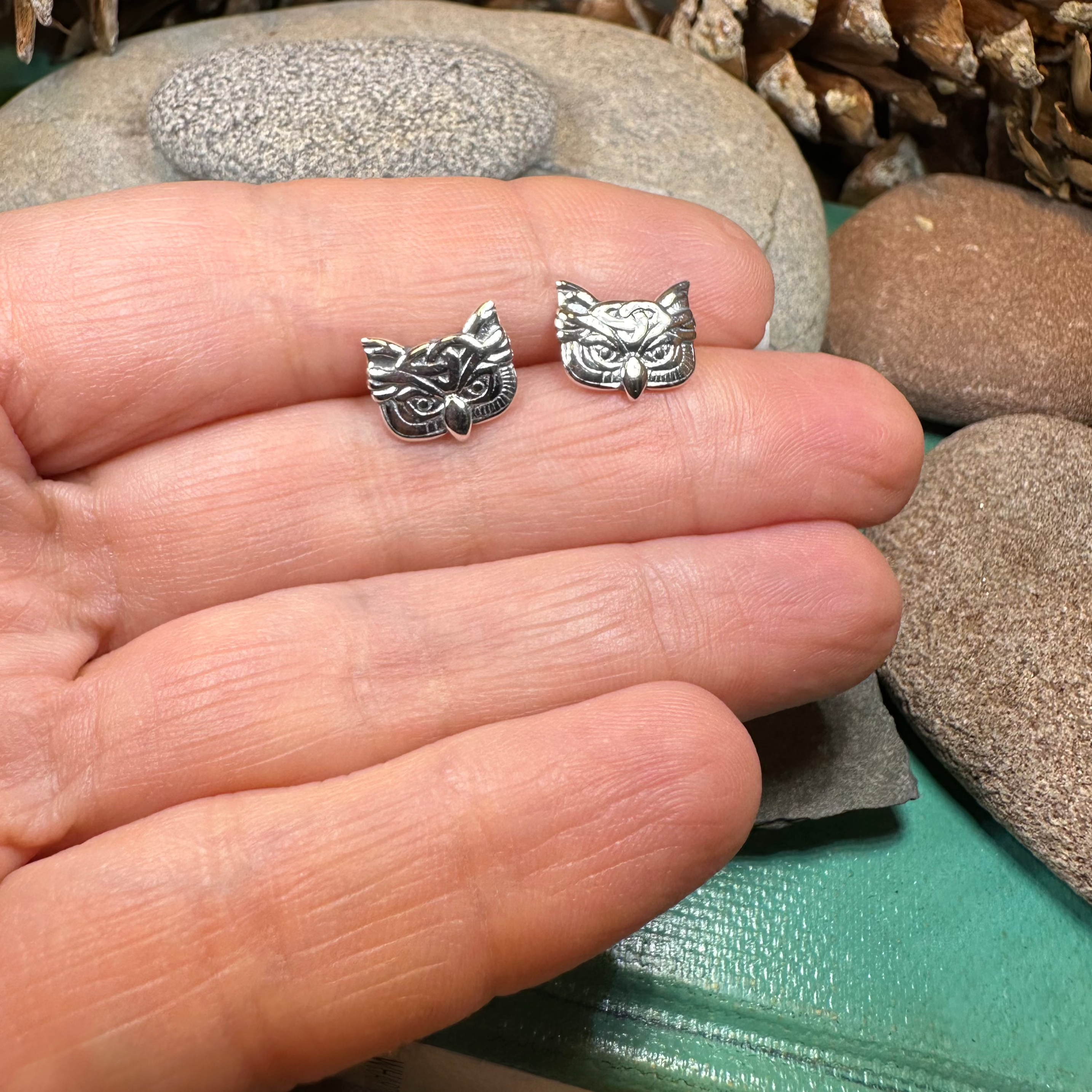 Lyssie Owl Stud Earrings