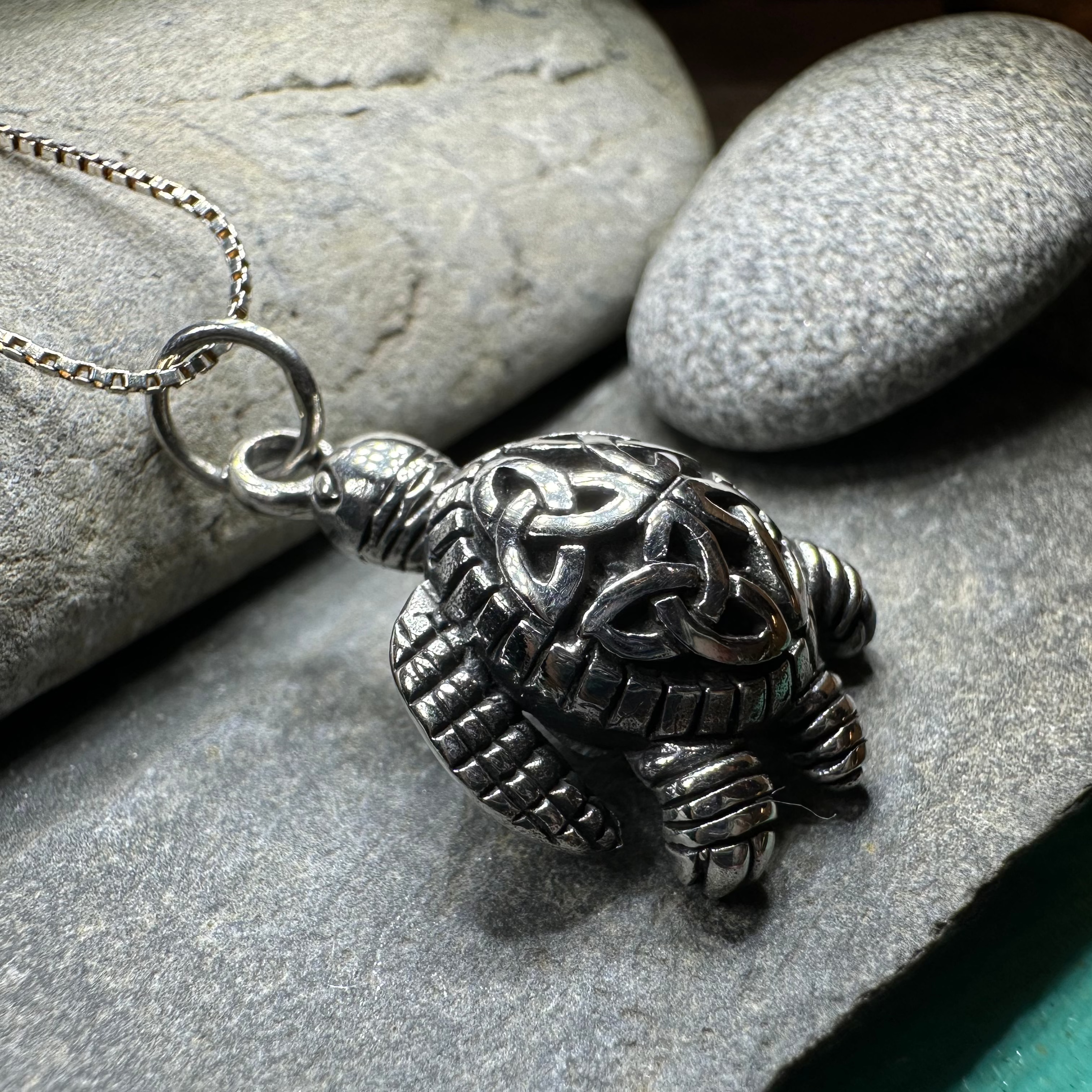 Birte Celtic Turtle Necklace